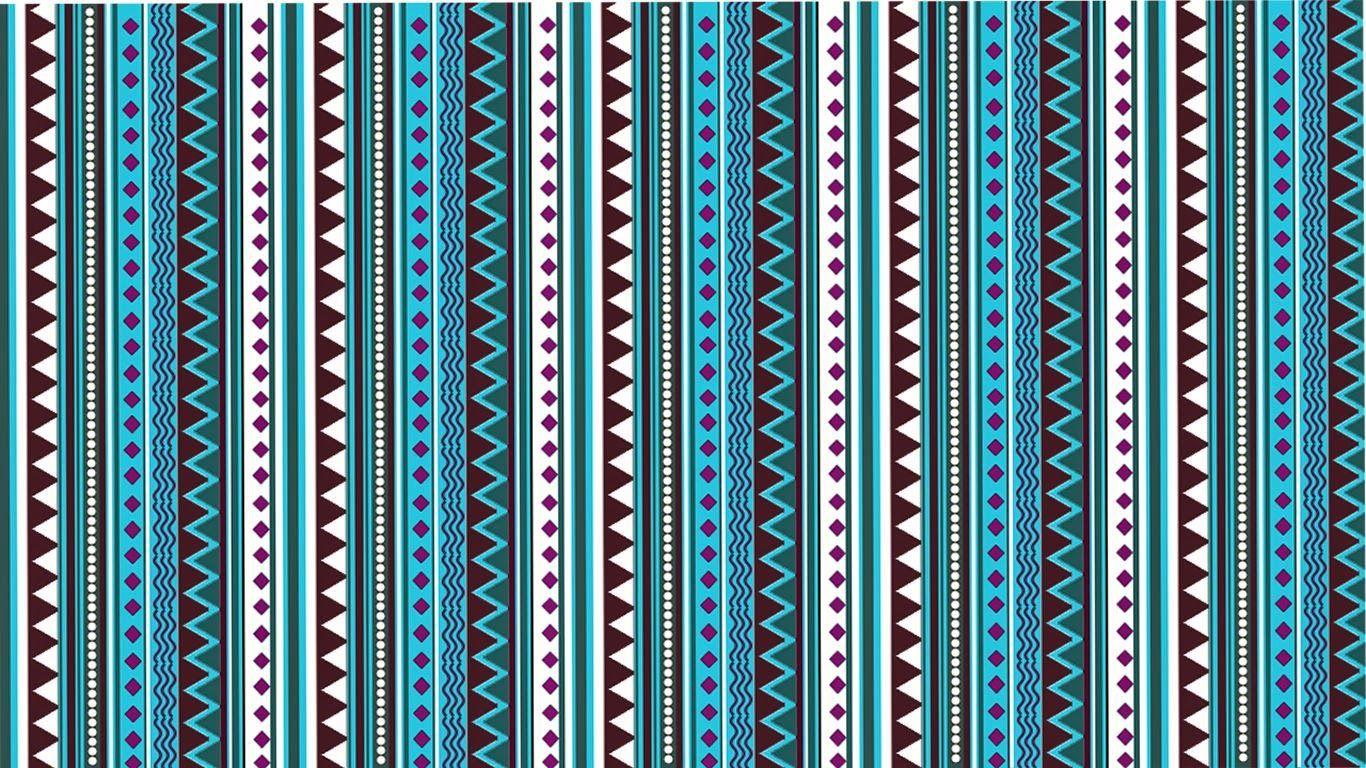 1366x768 Aztec Patterns Wallpaper