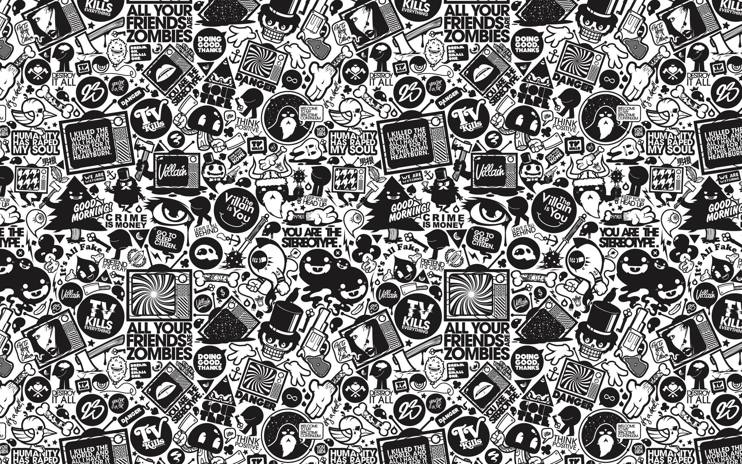 2560x1600 black and white design wallpaper Gallery