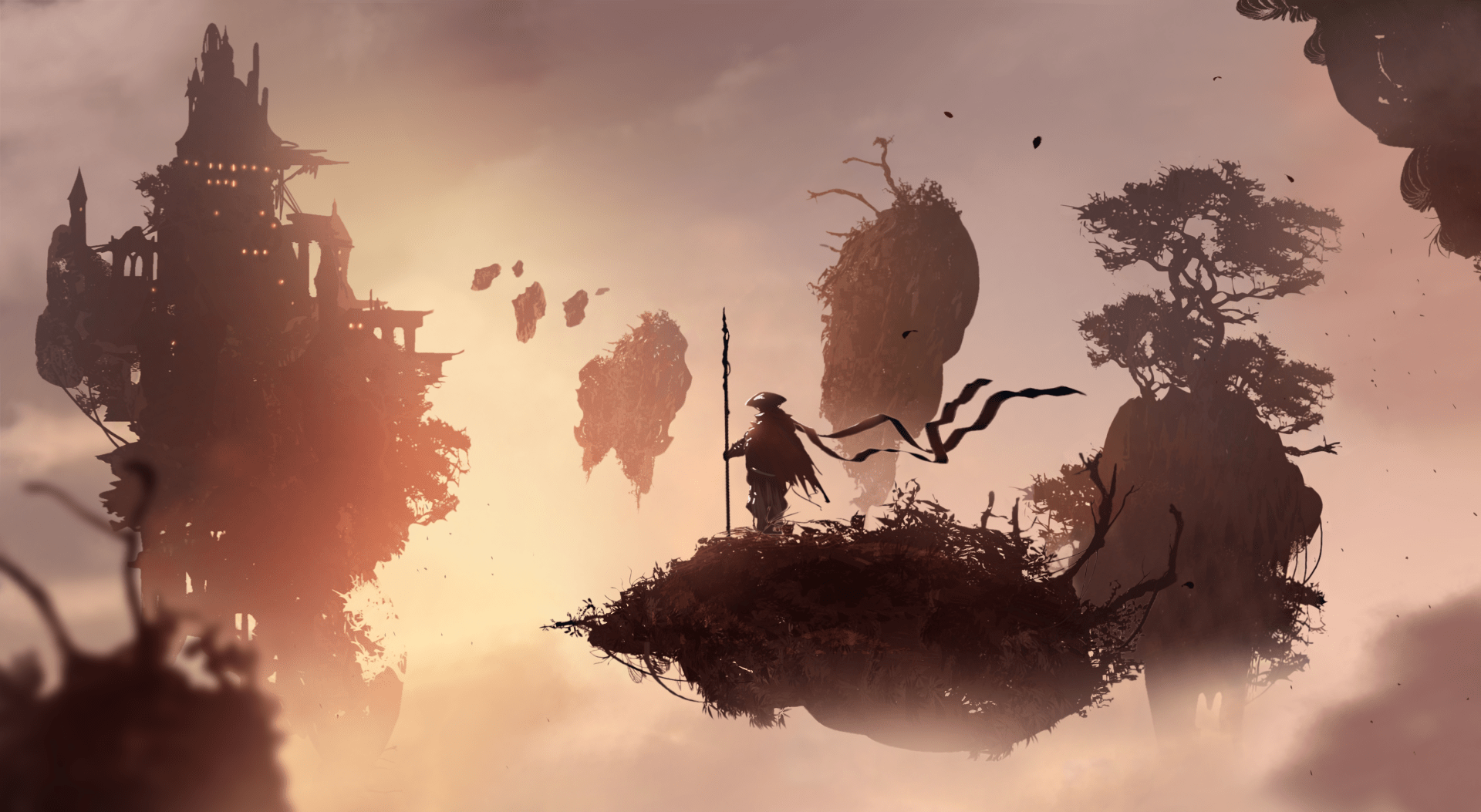 1920x1053 On Sky Island Samurai 2К live wallpaper [DOWNLOAD FREE]