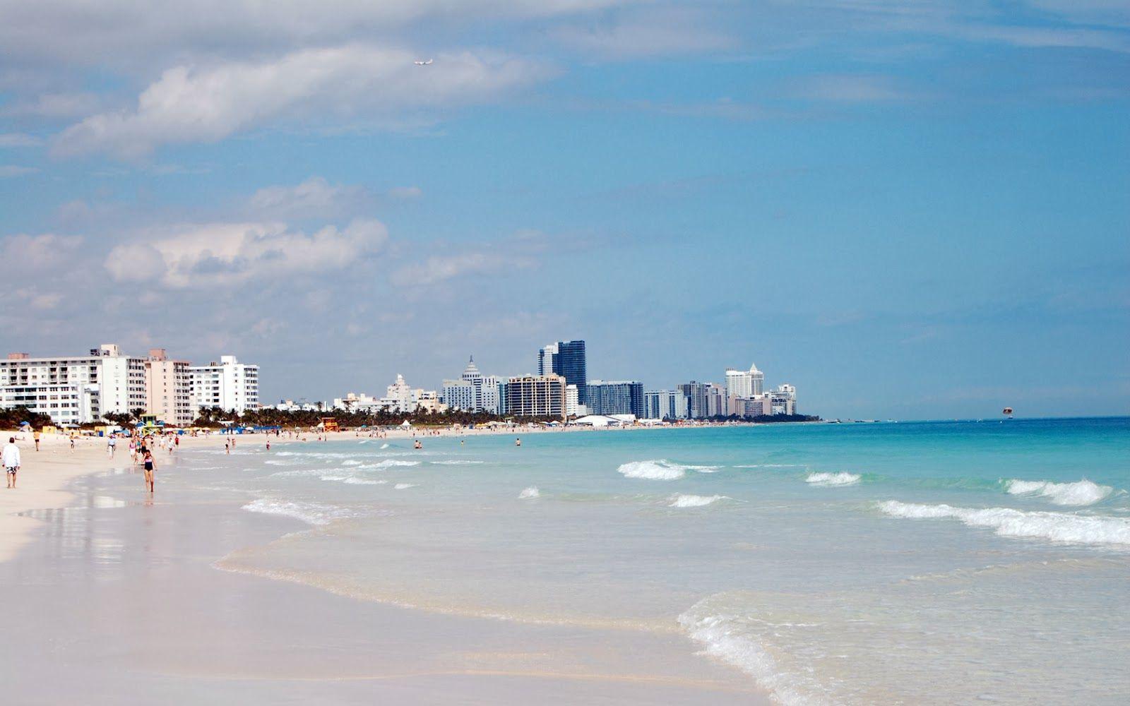 1600x1000 Miami Beach View Wallpaper, HD Miami Beach View Background on WallpaperBat