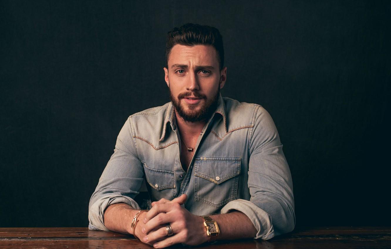 1332x850 Wallpaper Actor, Shirt, Beard, Photohoot, Denim, Aaron Taylor Johnson, Aaron Taylor Johnson, Variety, Andrew H Walker Image For Desktop, Section мужчины