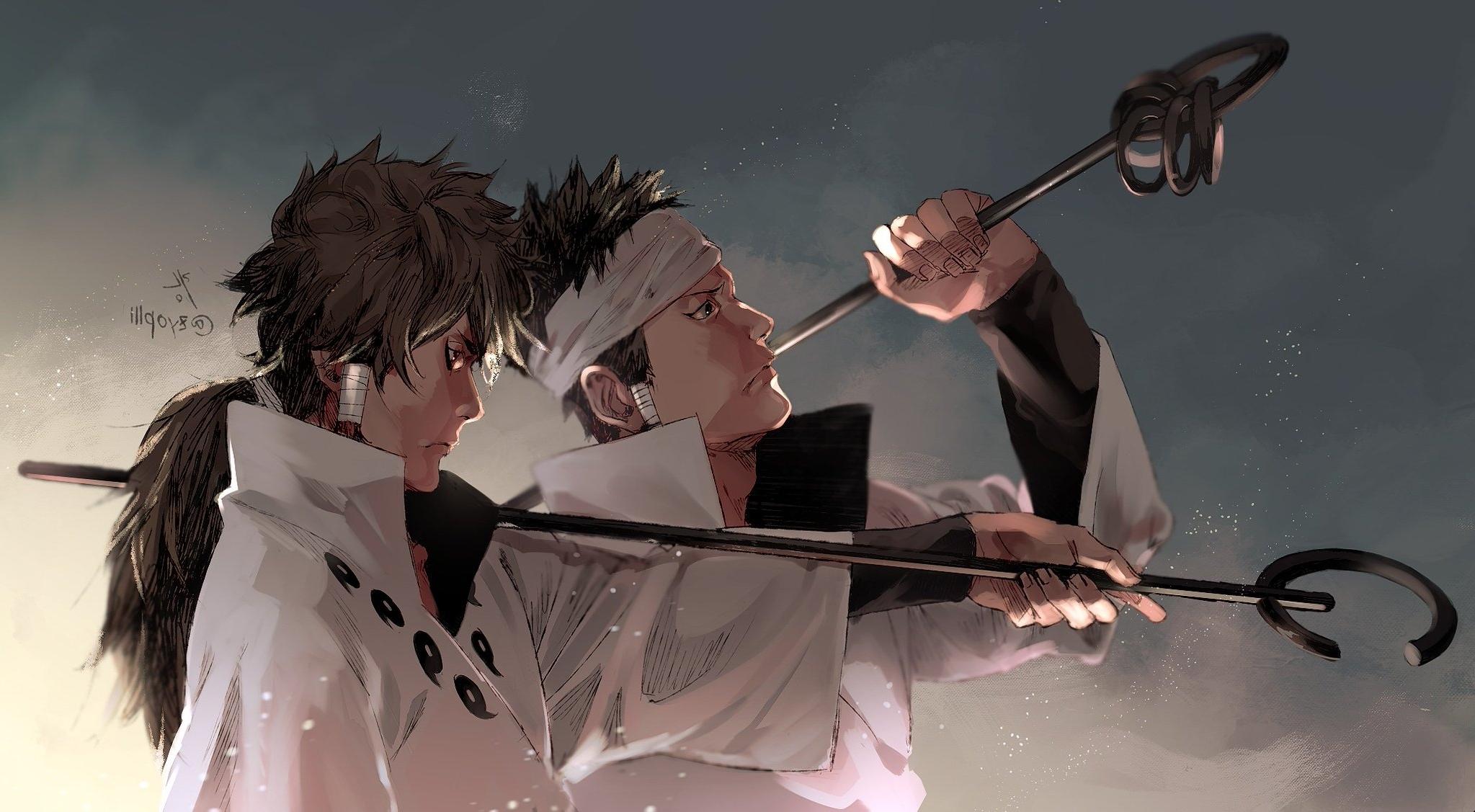 2047x1127 Wallpaper Otsutsuki Asura, Profile View, Naruto, Otsutsuki Indra:2047x1127