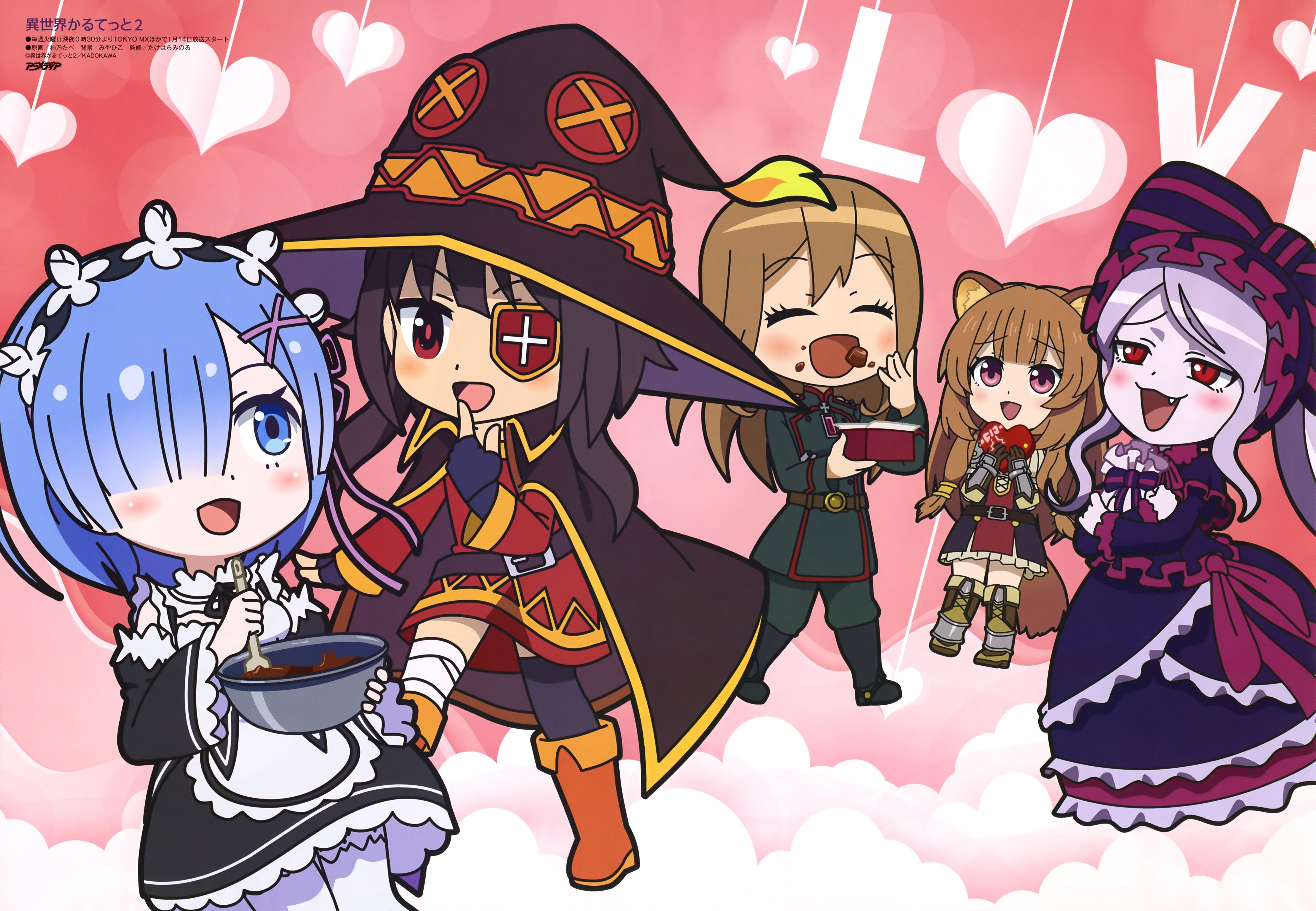 5921x4099 Get Megumin Isekai Quartet Wallpaper