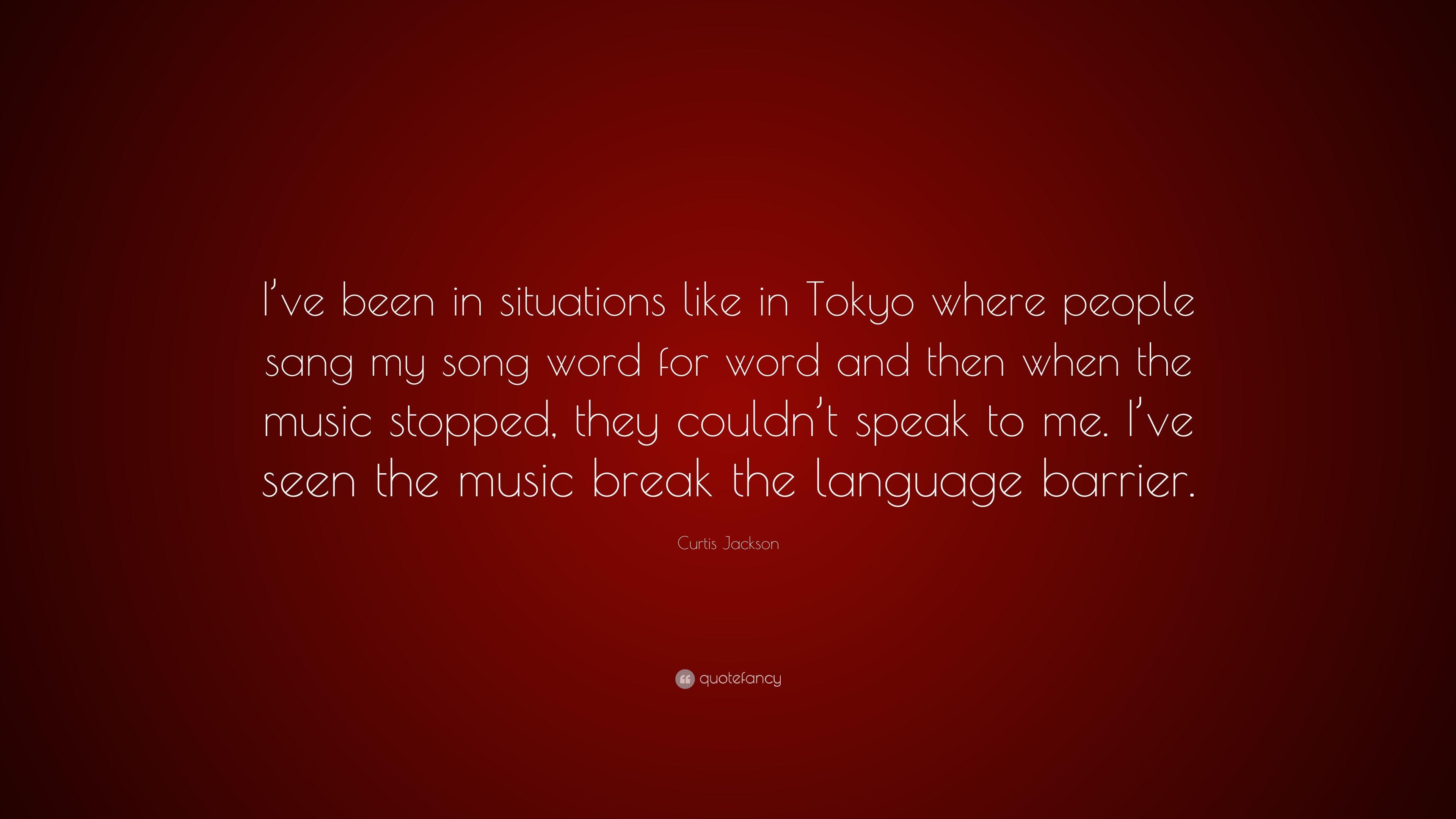 3840x2160 Curtis Jackson Quote: “I've been in situations like in Tokyo where