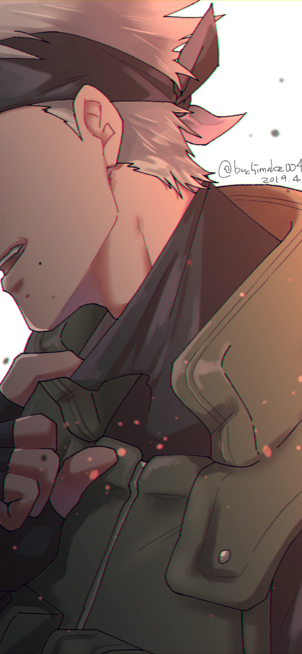 1242x2688 Hatake Kakashi, Real Face, Naruto, Smiling Wallpaper Smiling