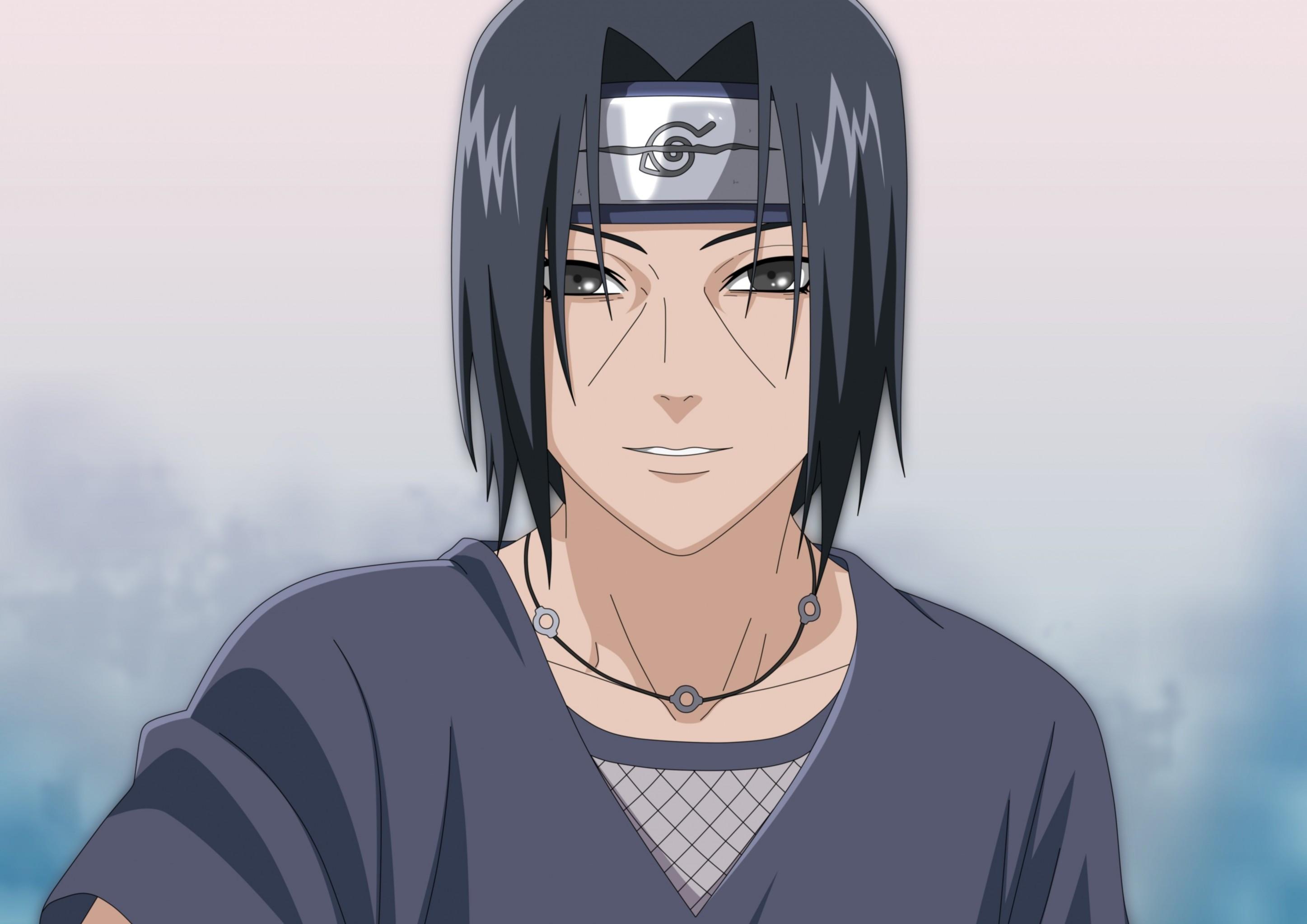 2894x2047 Download 2894x2047 Uchiha Itachi, Naruto, Smiling Wallpaper