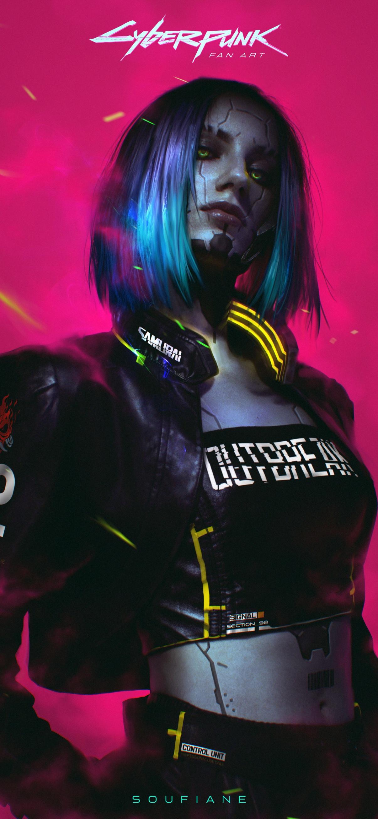 Cyberpunk Girl Digital Art 4K Wallpaper iPhone HD Phone #7850i