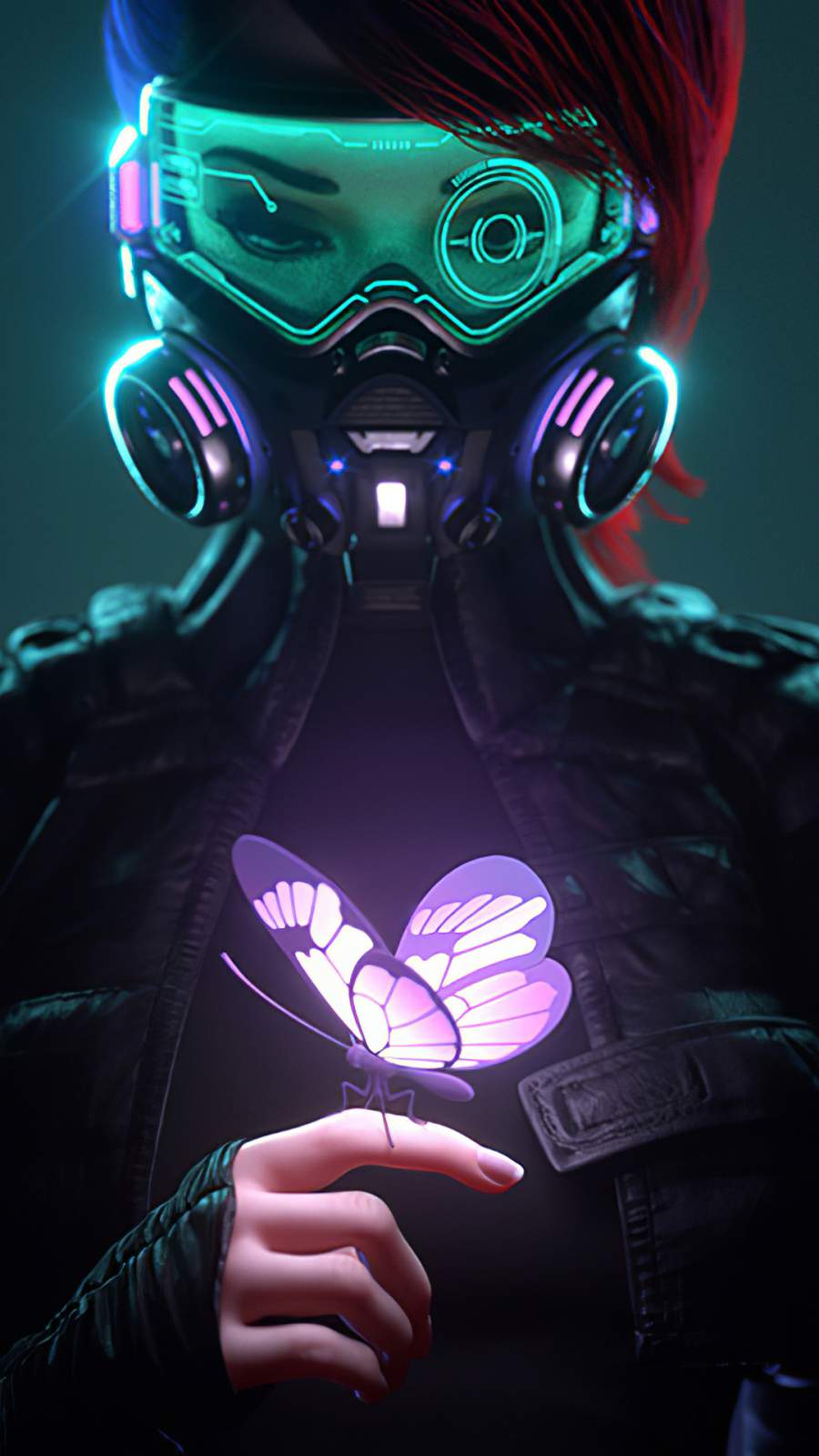 Cyberpunk Anime Girl 4K Phone iPhone Wallpaper #6200b