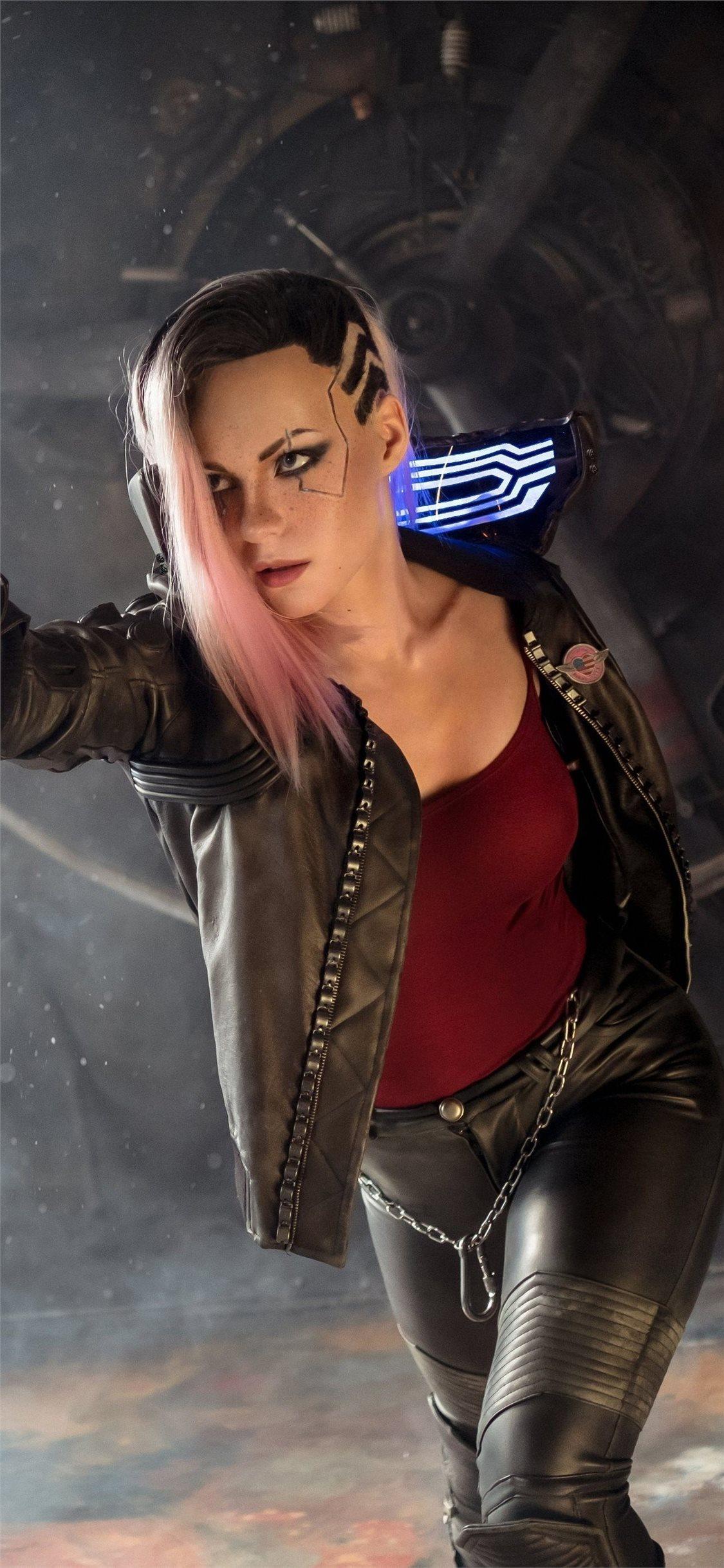 1125x2436 cosplay cyberpunk 2077 iPhone Wallpaper Free Download