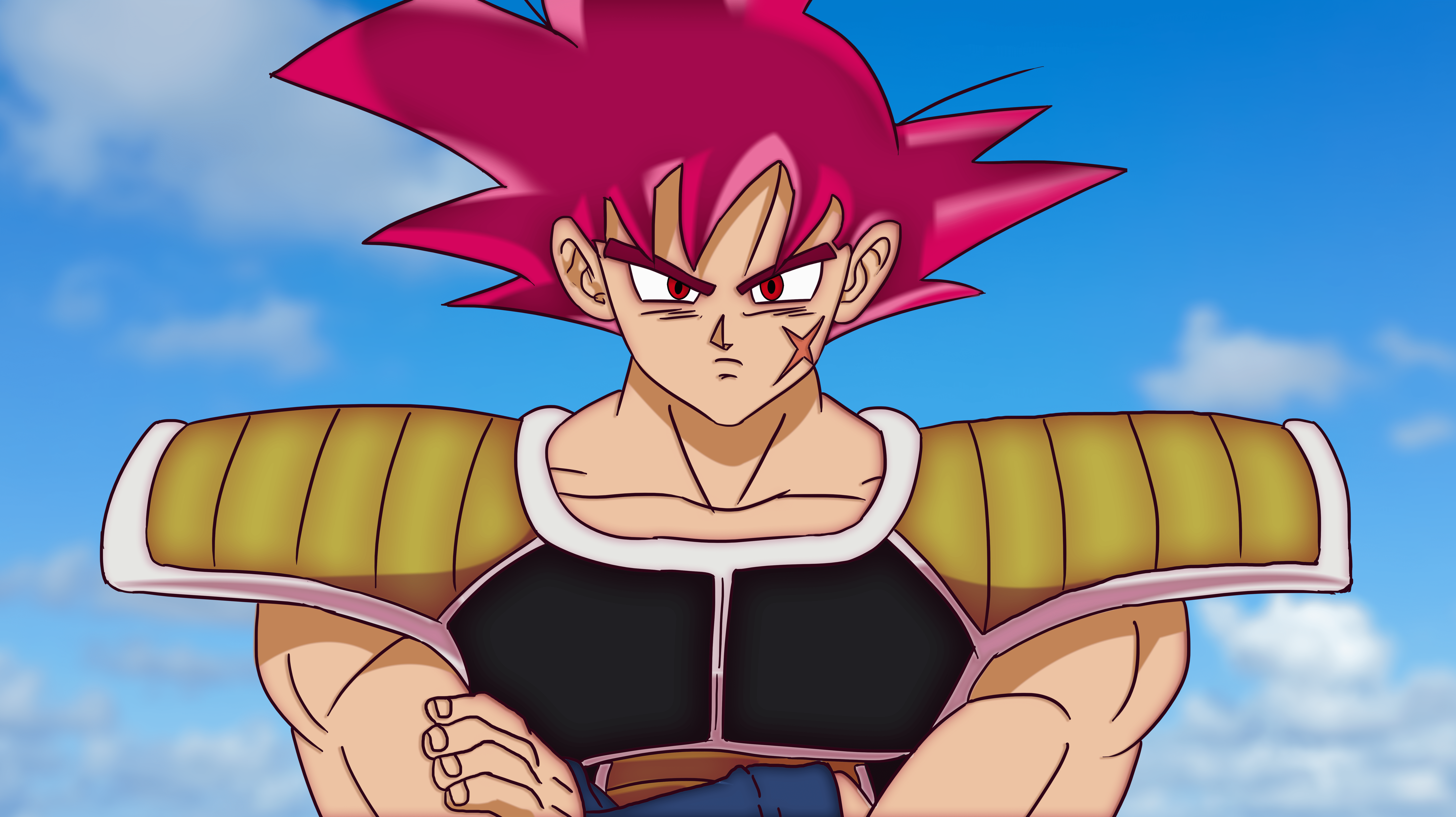 8000x4488 Dragon Ball Super Broly SSJ God 8k Ultra HD Wallpaper