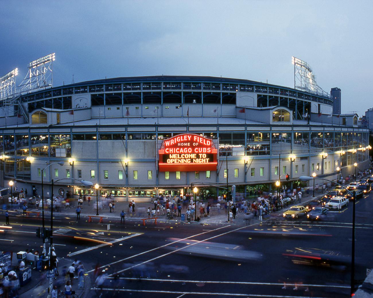 Wrigley Field Night Wallpapers - Top Free Wrigley Field Night ...