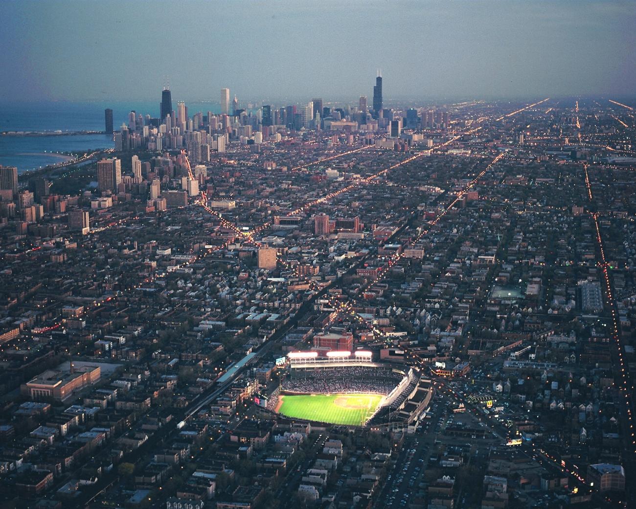 Wrigley field night wallpapers top free wrigley field night