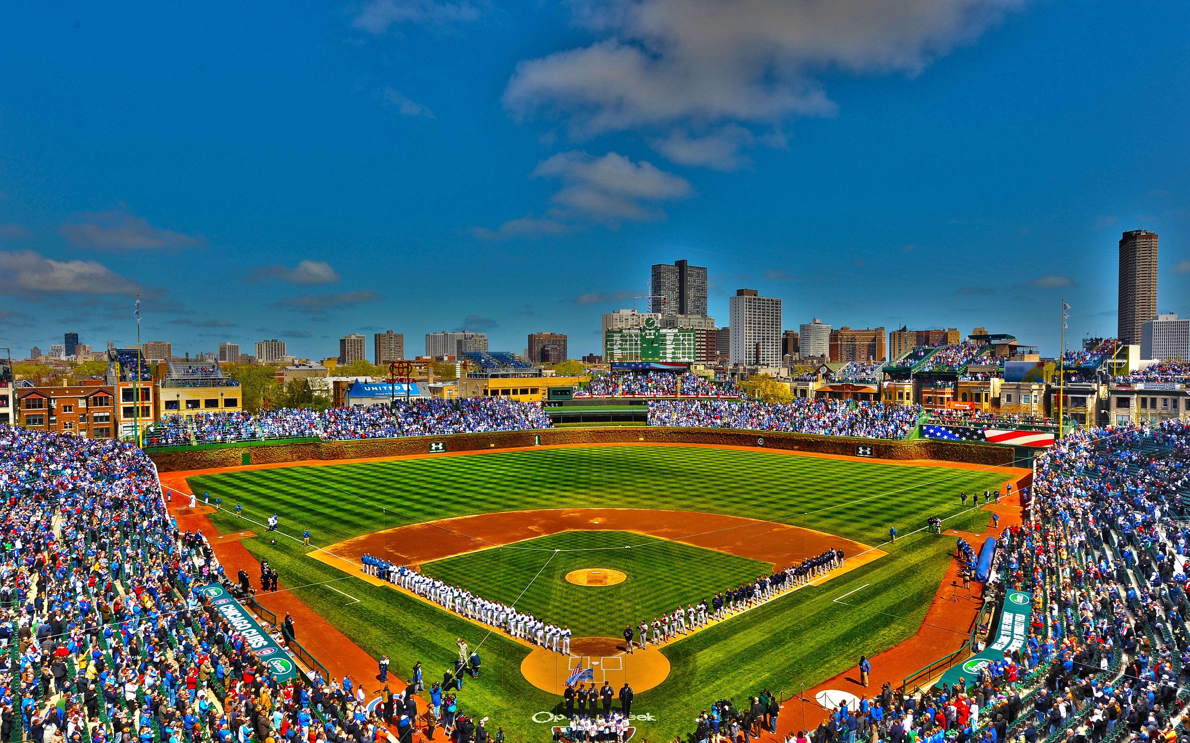 3840x2400 Free download Chicago Cubs ballpark Wrigley Field Chicago Illinois Wallpaper [3840x2400] for your Desktop, Mobile & Tablet. Explore Wrigley Field Wallpaper Ballpark. Wrigley Field Ivy Wallpaper, Wrigley Field Wallpaper