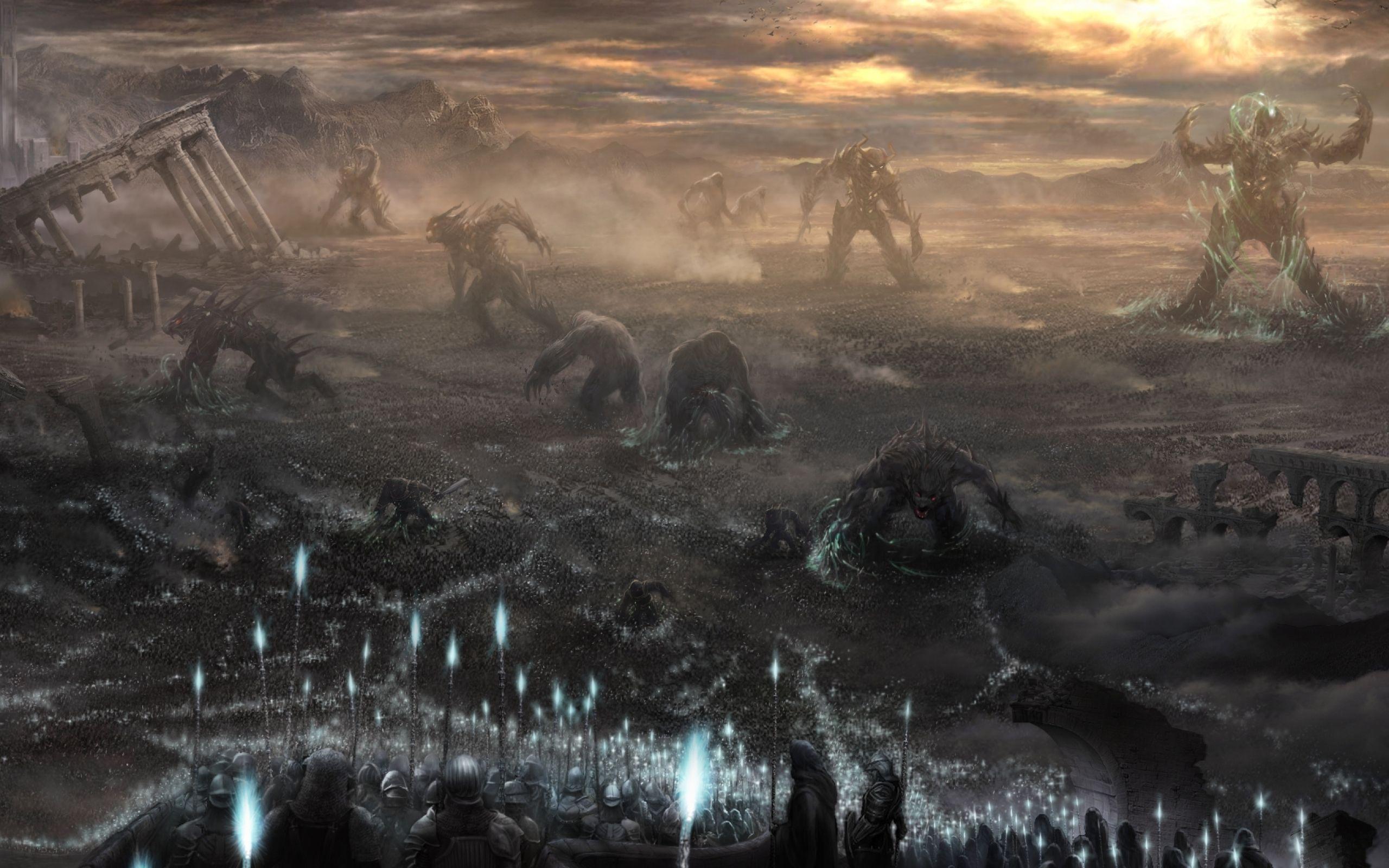 2560x1600 Ancient Battlefield Wallpaper