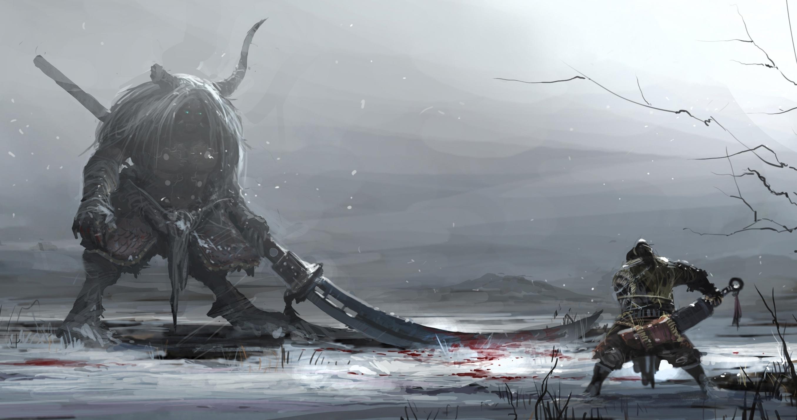 2711x1428 Fantasy Battle HD Wallpaper