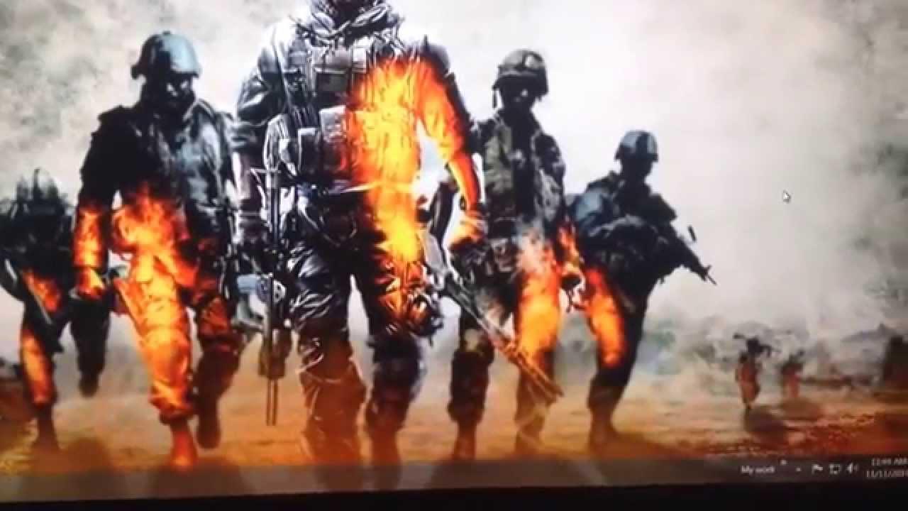 1280x720 Battlefield 4 (Theme Epic Rock [ReMiX]) animated wallpaper on LG TV 32