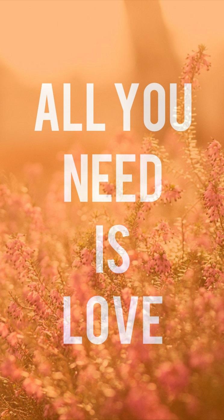 744x1392 Romantic Love Quotes iPhone Wallpaper