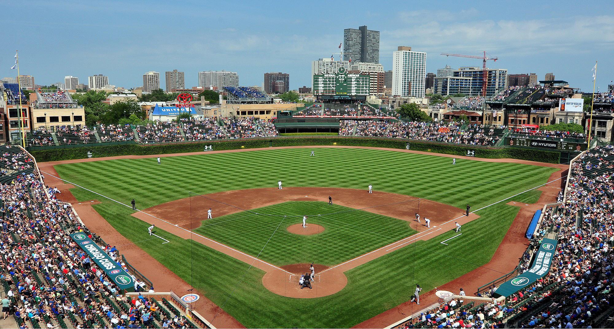 2000x1071 Wrigley Field Related Keywords Suggestions Wrigley Field HD Wallpaper