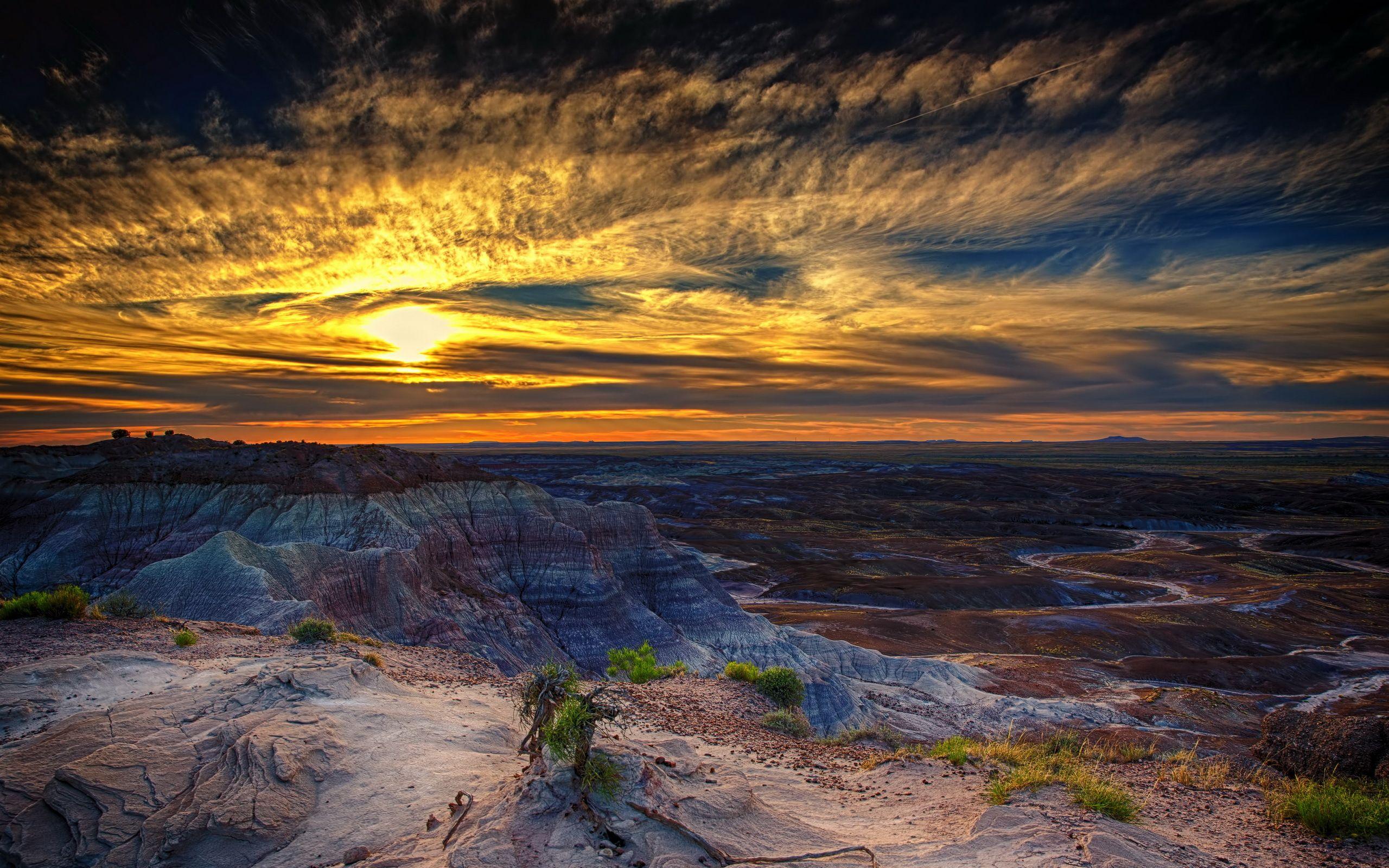 2560x1600 Picture USA Petrified Forrest Arizona Nature Mountains 2560x1600