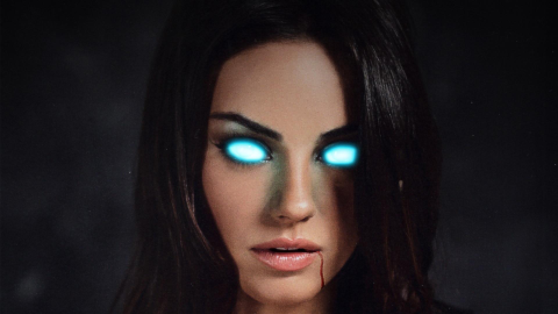 1920x1080 Download Wallpaper, Download 2560x1600 mila kunis blood glowing eyes pixelated 1920x1080 wallpaper People HD Wallpaper, Hi Res People Wallpaper, High Definition Wallpaper