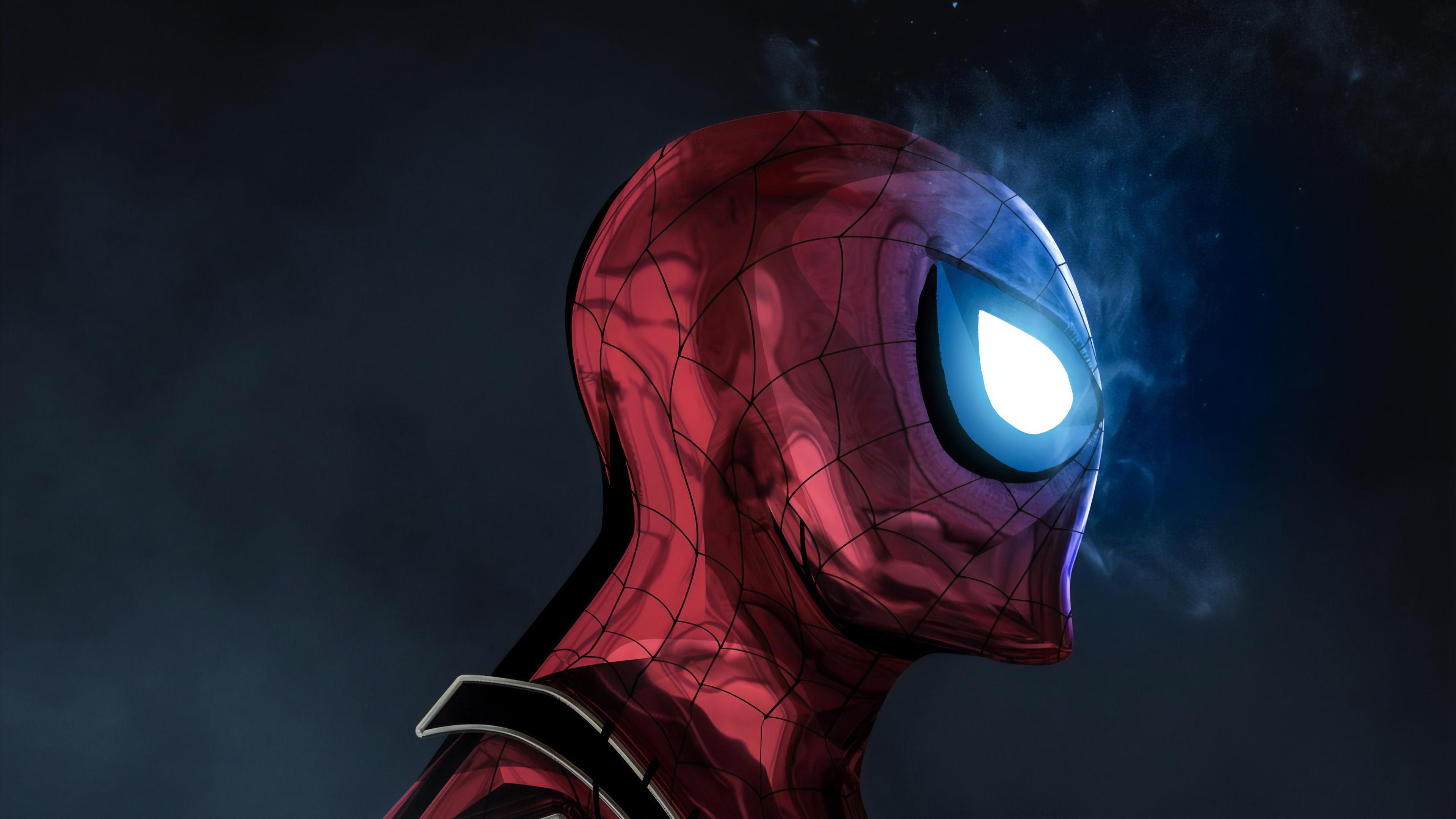3840x2160 Wallpaper 4k The Glowing Eyes Spiderman Wallpaper