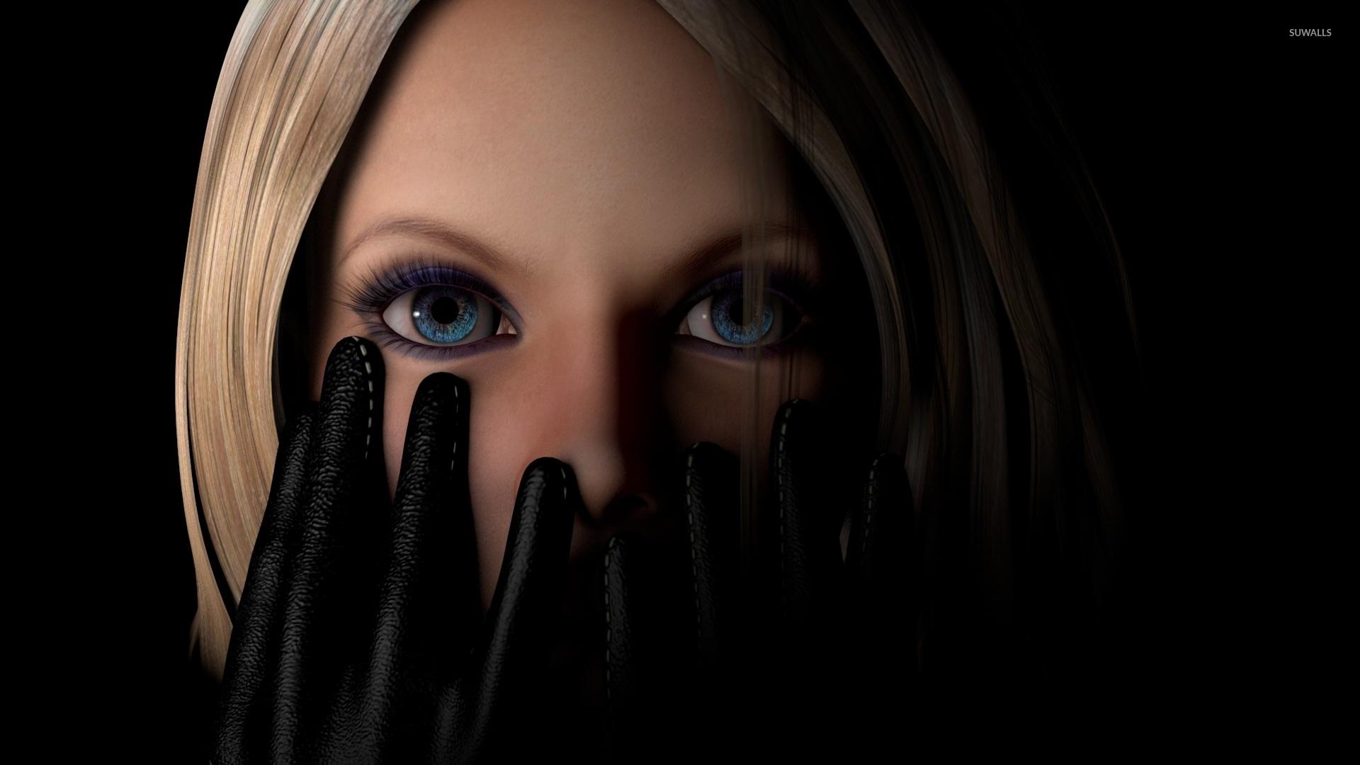 1920x1080 Blue eyed woman wallpaper Art wallpaper