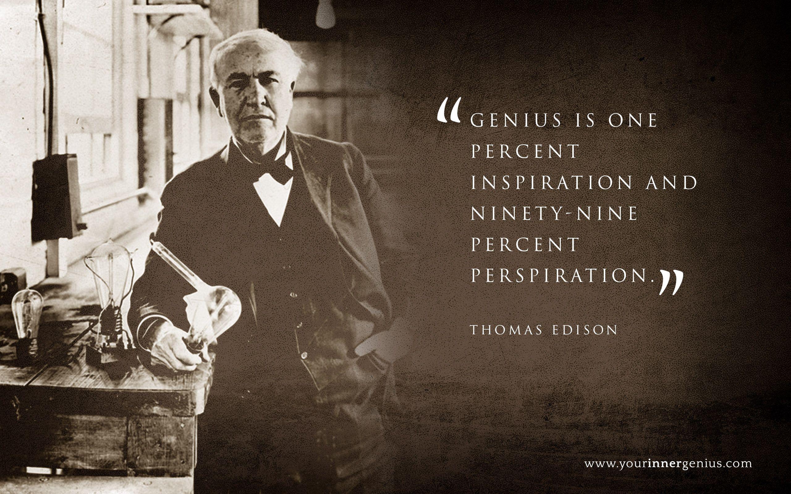 Thomas Edison Motivation Wallpapers - Top Free Thomas Edison Motivation  Backgrounds - WallpaperAccess