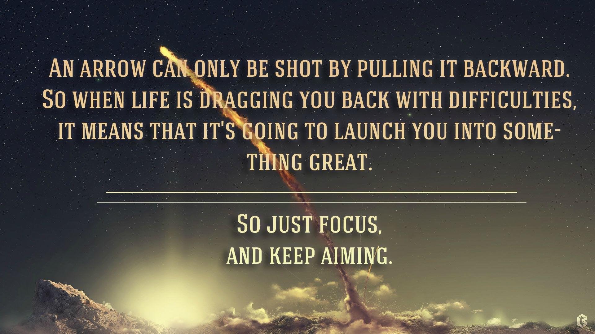 1920x1080 Image] Motivational Wallpaper [1920 x 1080] Keep Aiming! I wanted to give something back to you all!: GetMotivated