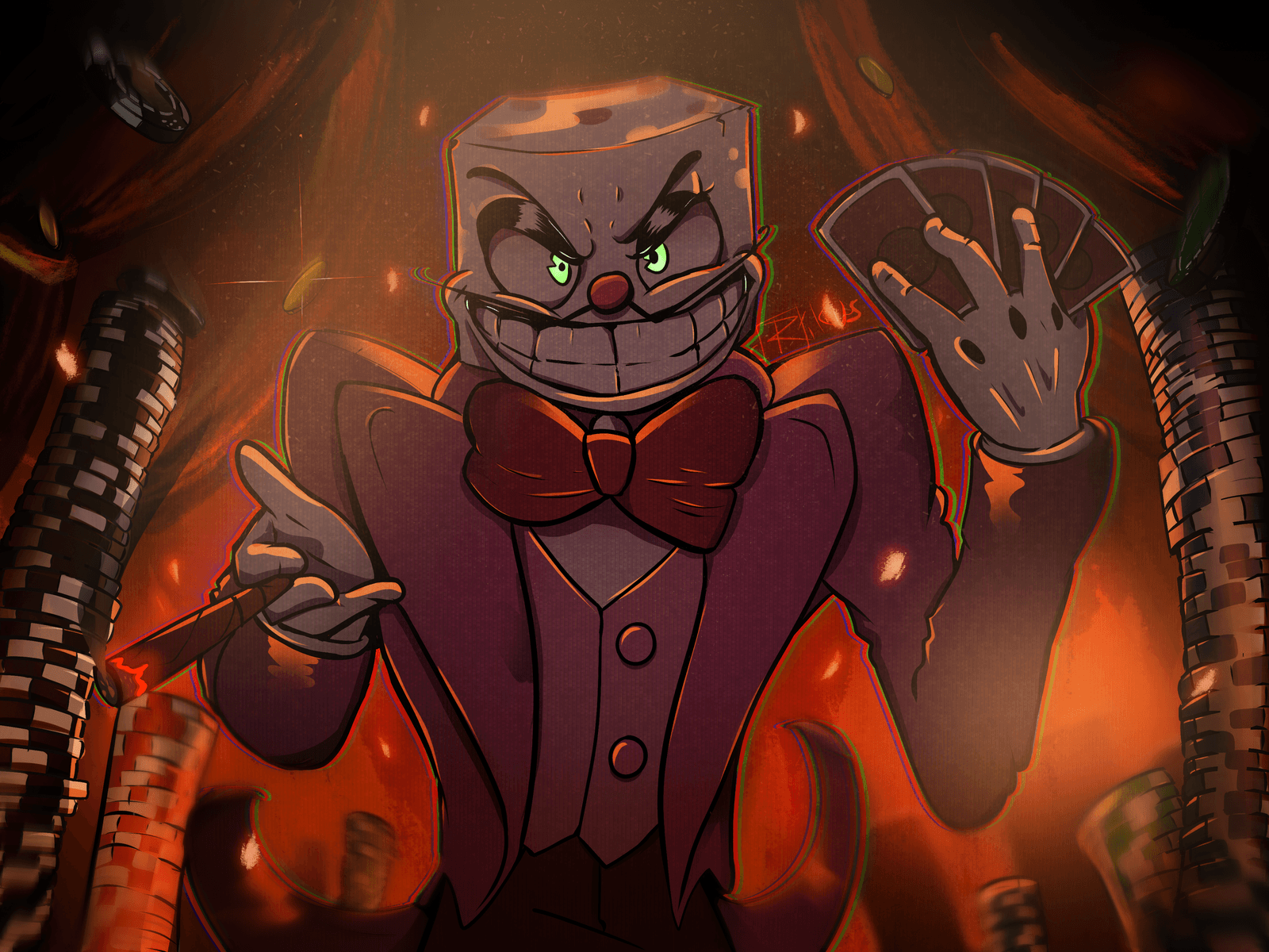 1600x1200 King Dice Fan Art Wallpaper
