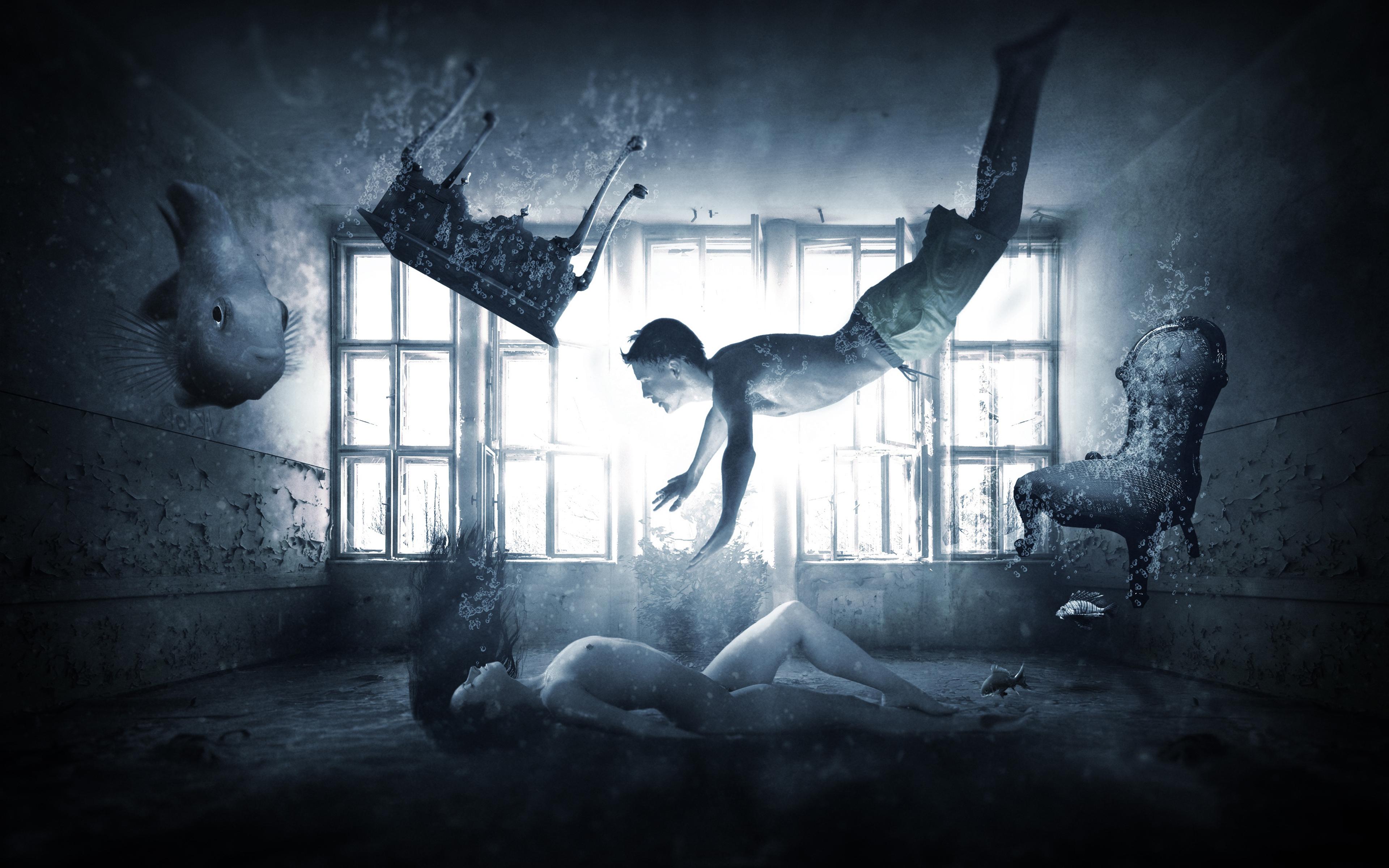 3840x2400 Wallpaper 4k Underwater Surreal 4K Wallpaper