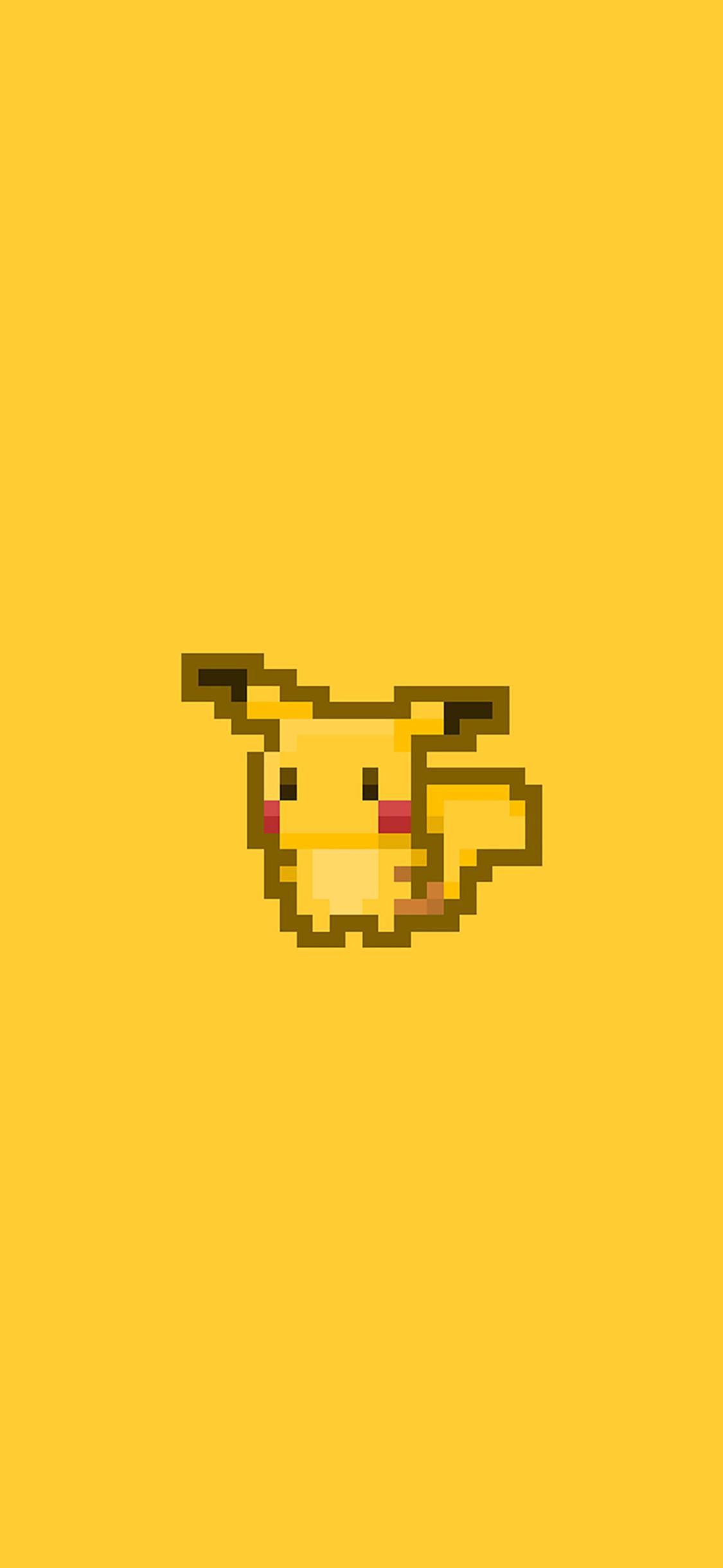1125x2436 Pixel Pikachu Illust Art