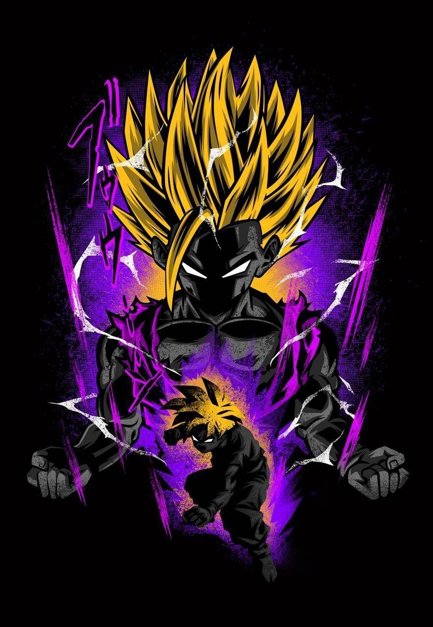 884x1280 Gohan SSJ2 Smartphone Wallpaper