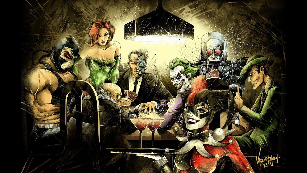 1280x720 Batman Villains Poker HD Wallpaper