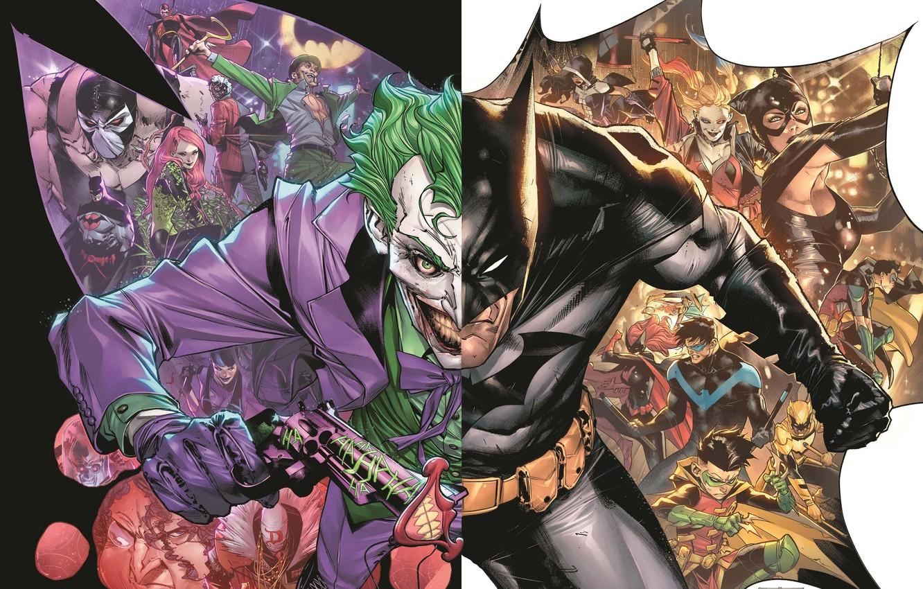 1332x850 Wallpaper Joker, Heroes, Batman, Batman, Joker, DC comics, Comics, Villains image for desktop, section фантастика