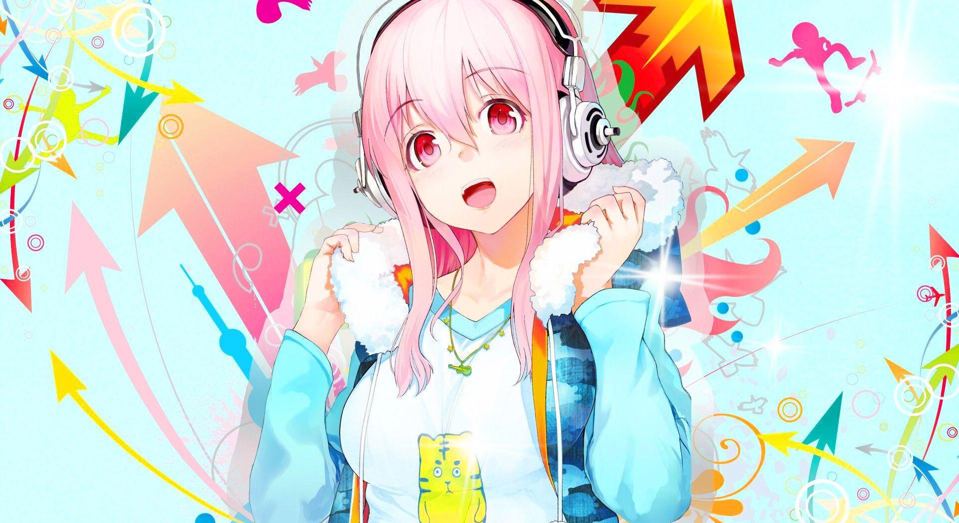 1920x1047 Anime Girl Listen Music Wallpaper And Background Io Skins Amime