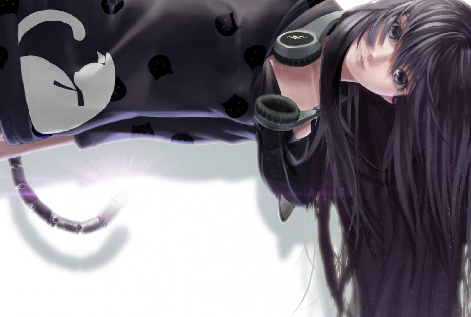 1600x1080 Desktop Wallpaper Anime Girl Listening Songs On Headphone, HD Image, Picture, Background, 9zqdd0
