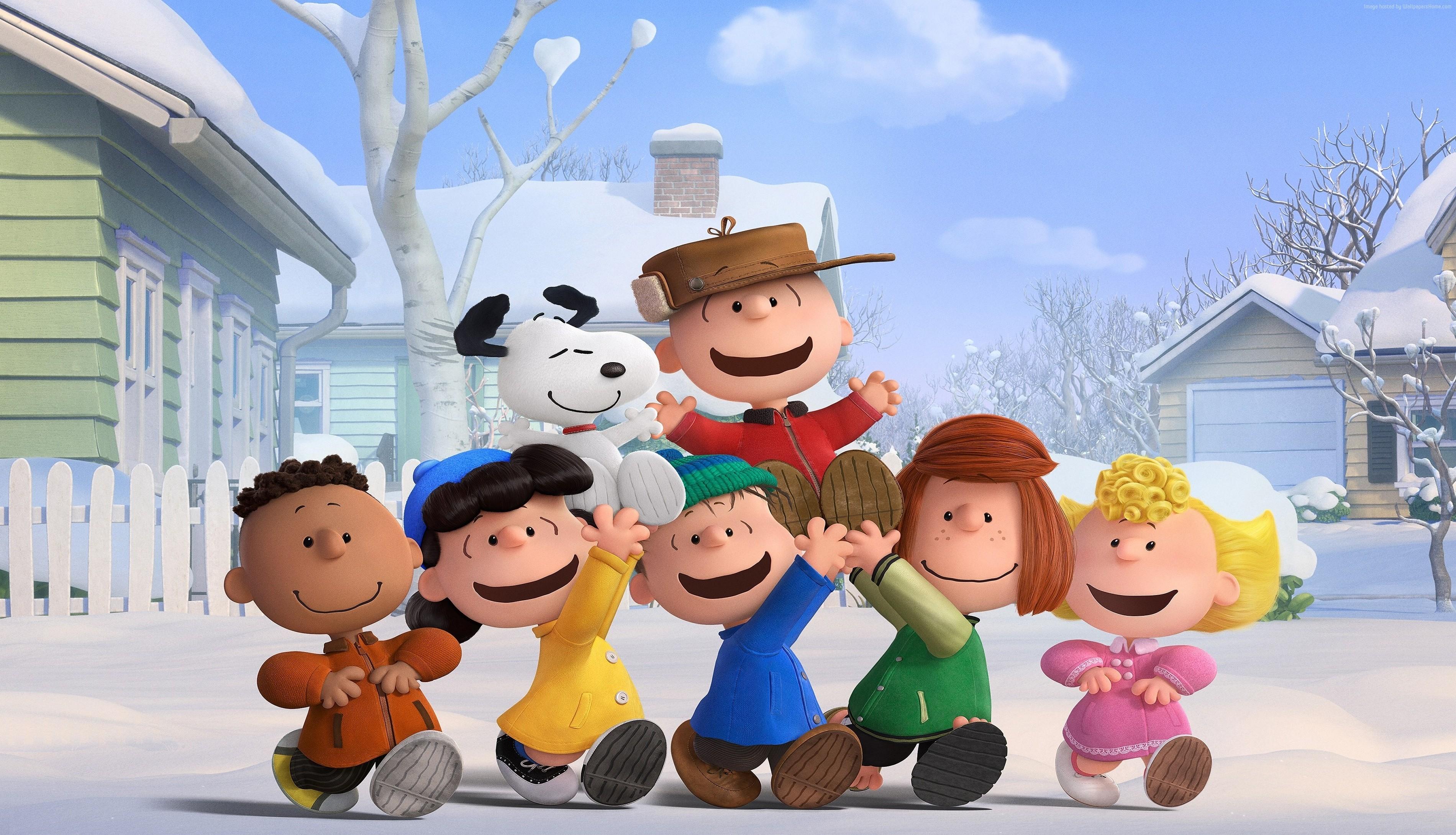3800x2179 #friends, #winter, #Snoopy, #The Peanuts Movie, #Charlie Brown. Mocah HD Wallpaper