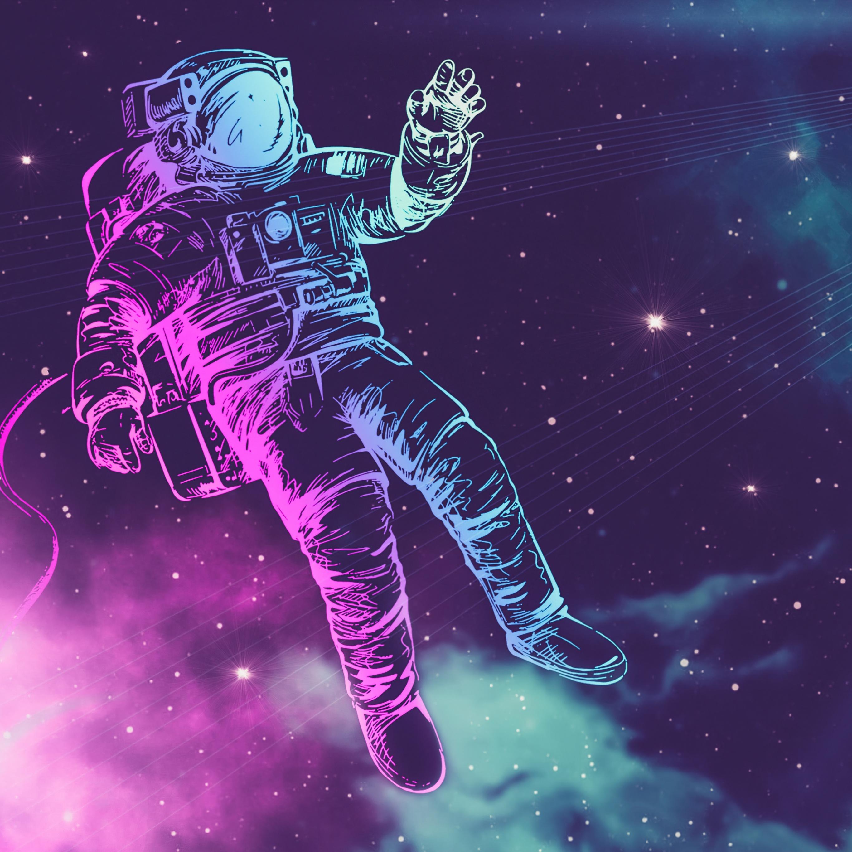 Astronaut Neon Light Wallpapers - Top Free Astronaut Neon Light ...