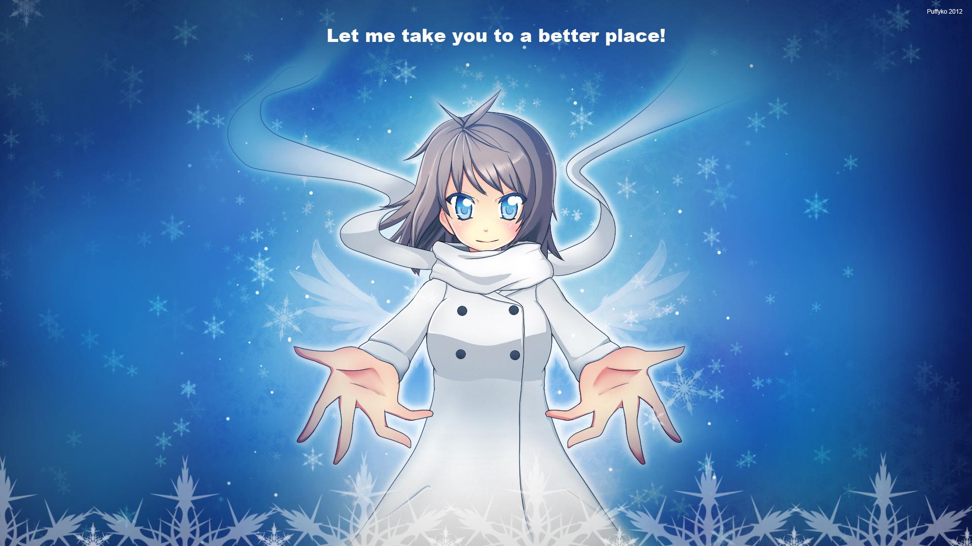 1920x1080 Winter Anime Wallpaper