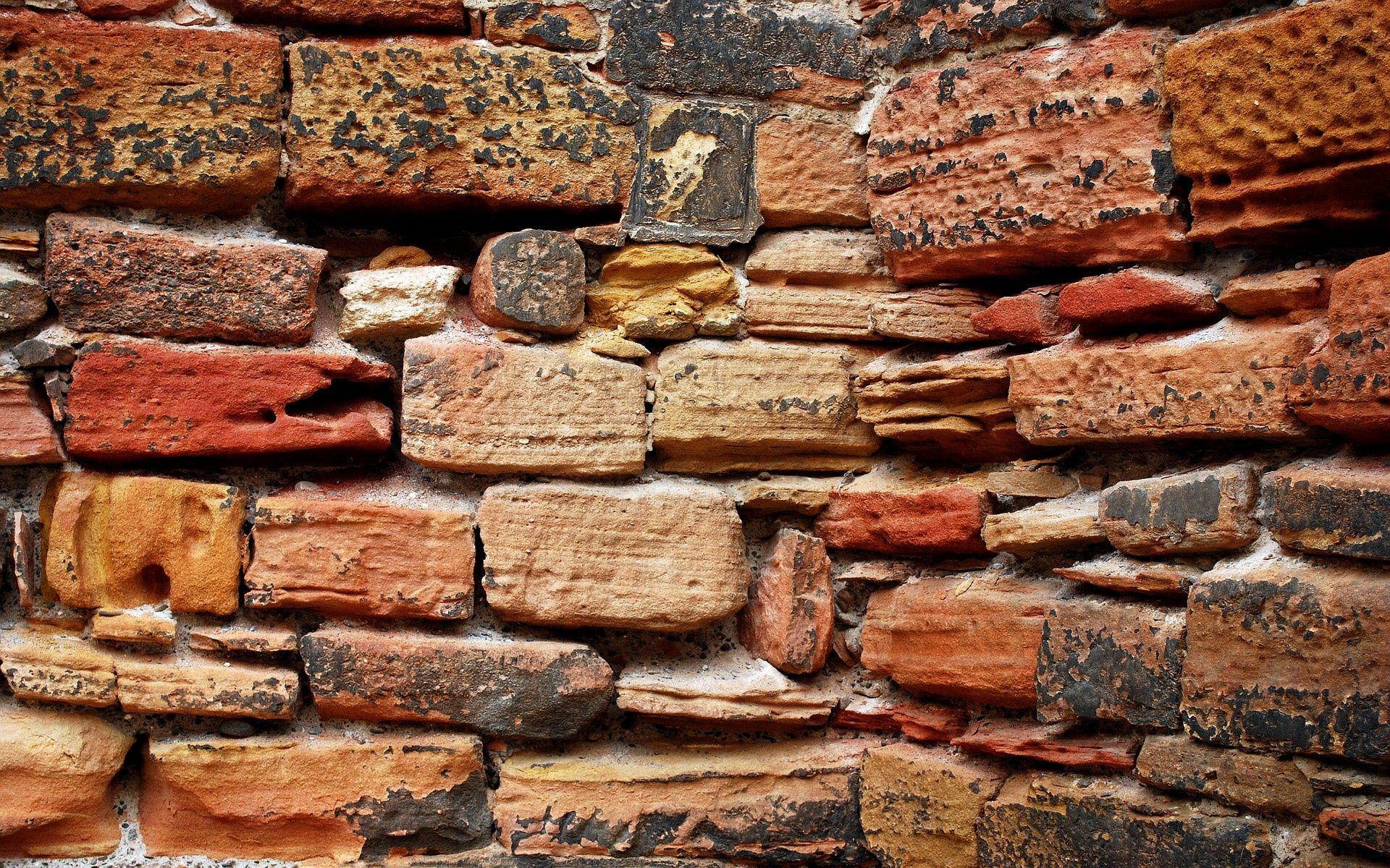 1920x1200 Diversity wall bricks. Brick wallpaper, 3D brick wallpaper, Old brick wall
