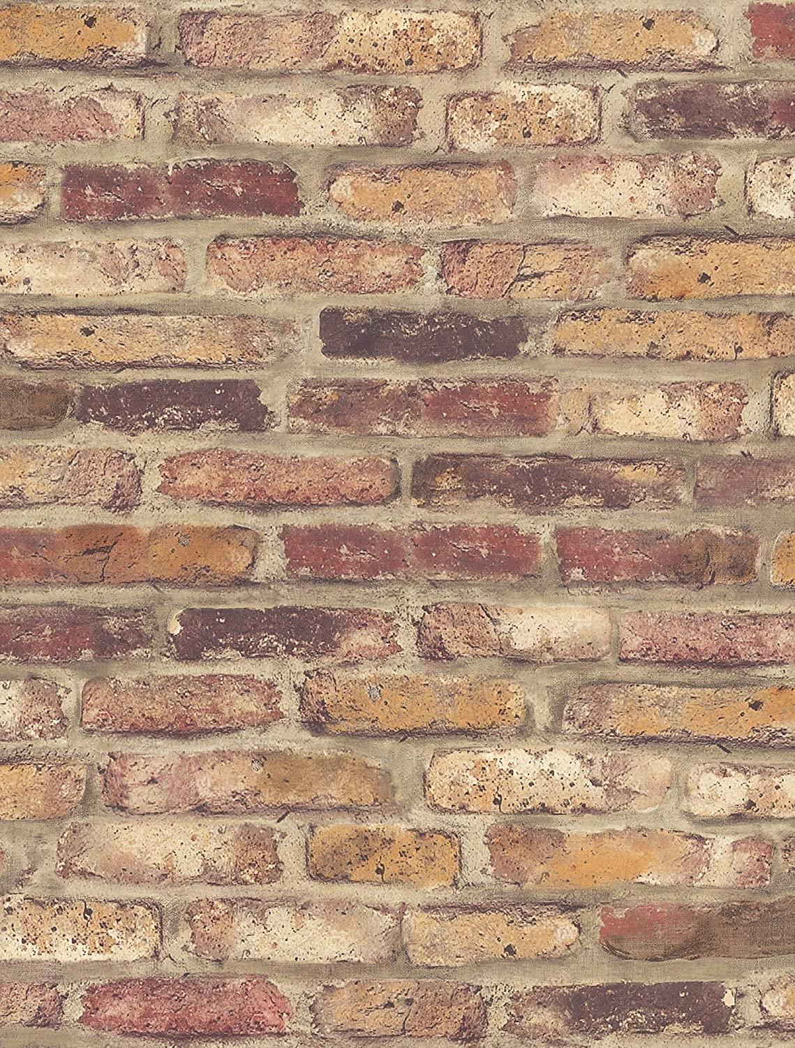 1139x1500 NextWall Faux Rustic Red Brick Peel and Stick Wallpaper