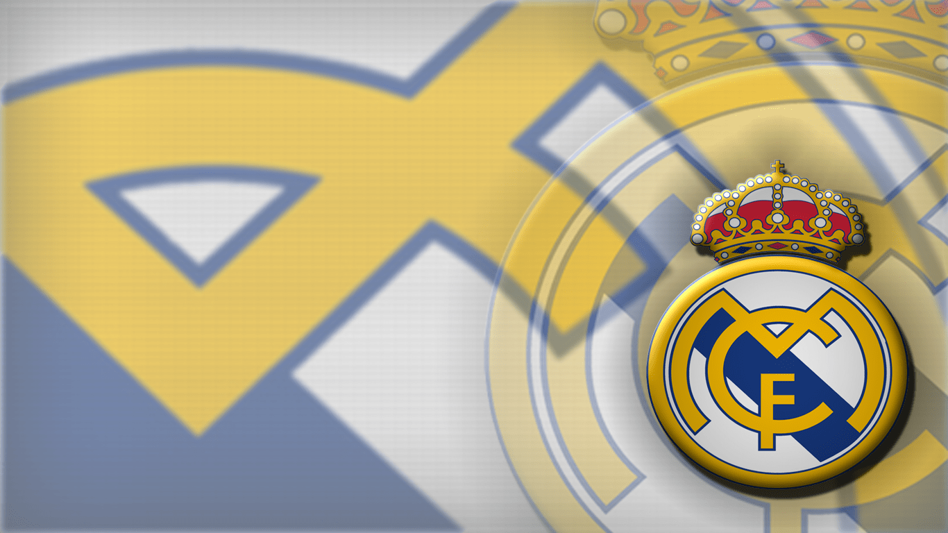 1366x768 Real Madrid Logo Poster Live Wallpaper HD