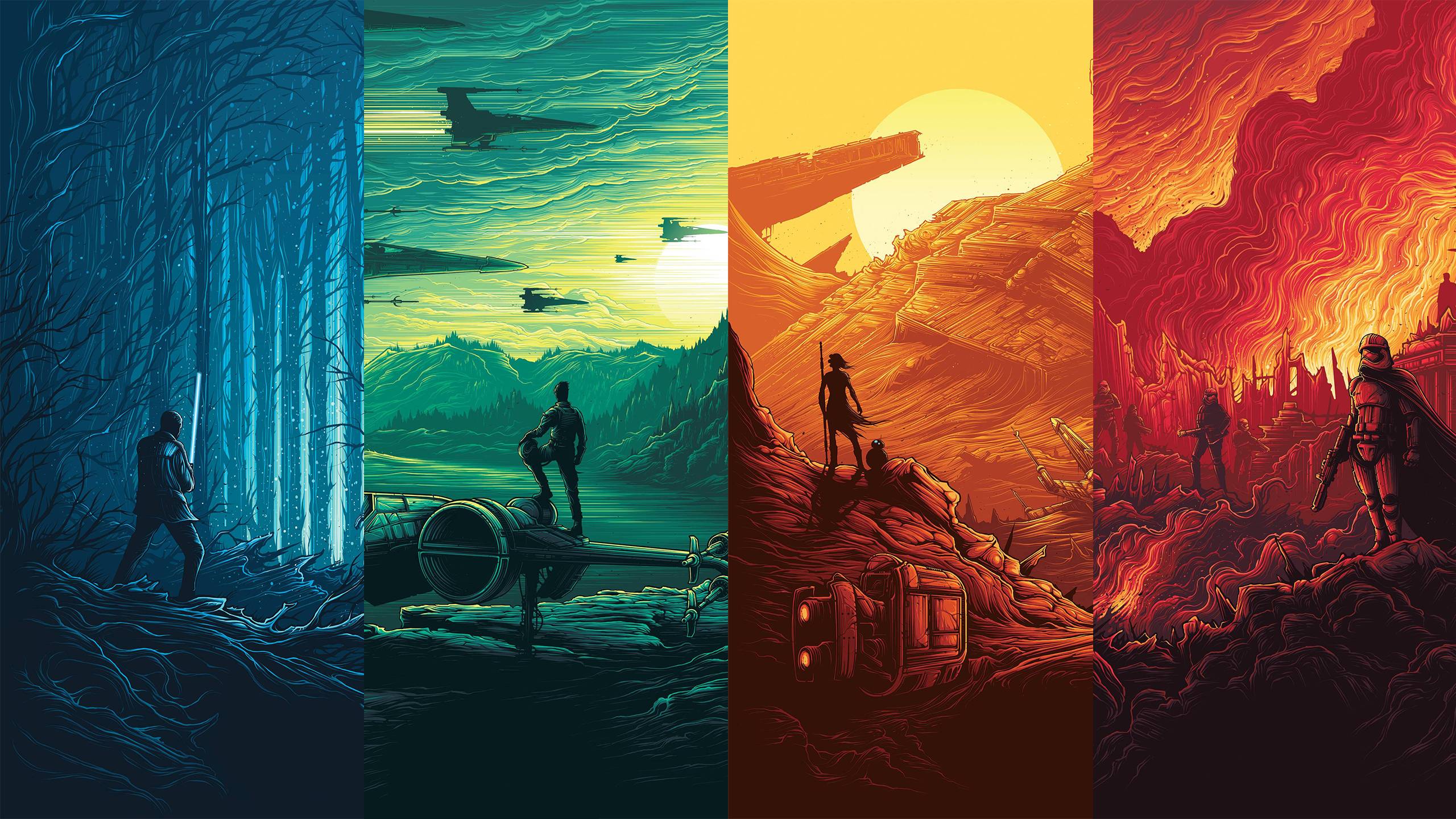 2560x1440 Star Wars Collage Wallpaperx1440