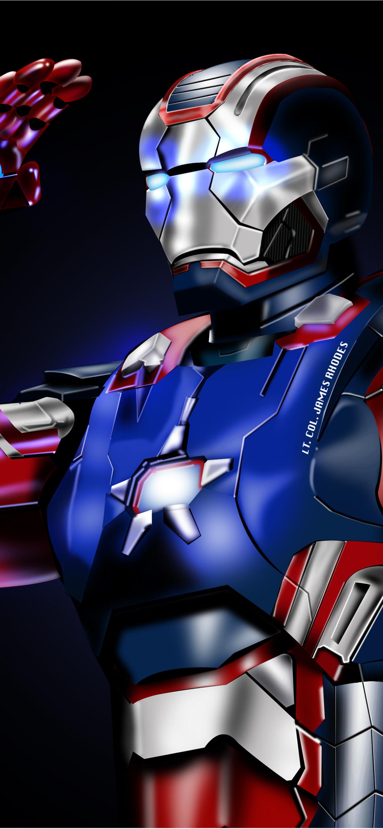 1242x2688 American War Machine Iron Patriot iPhone XS MAX HD 4k Wallpaper, Image, Background, Photo and Picture