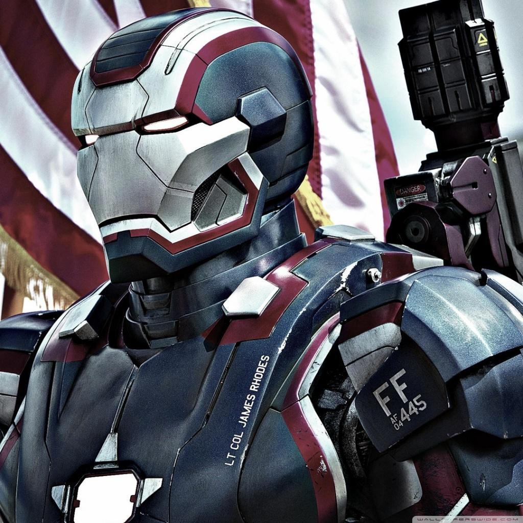 1024x1024 Iron Patriot In Iron Man 3 Ultra HD Desktop Background Wallpaper for 4K UHD TV : Widescreen & UltraWide Desktop & Laptop : Tablet