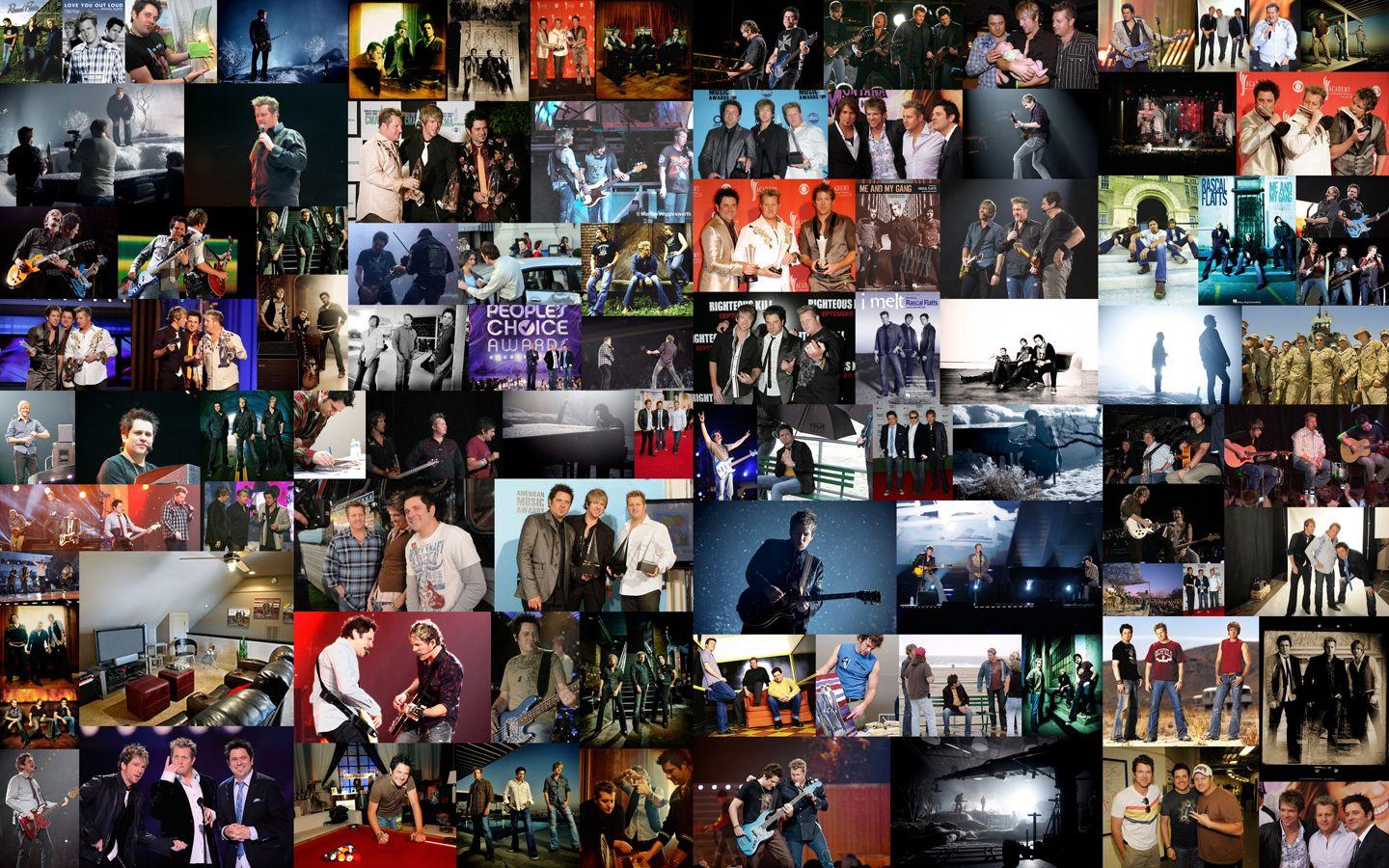 1440x900 Rascal Flatts Photo Collage 1 wallpaper. Rascal Flatts Photo