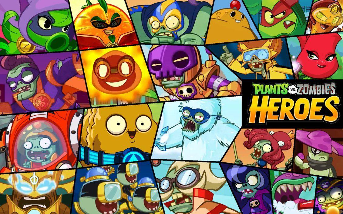 1131x707 Plants vs Zombies Heroes Collage Wallpaper