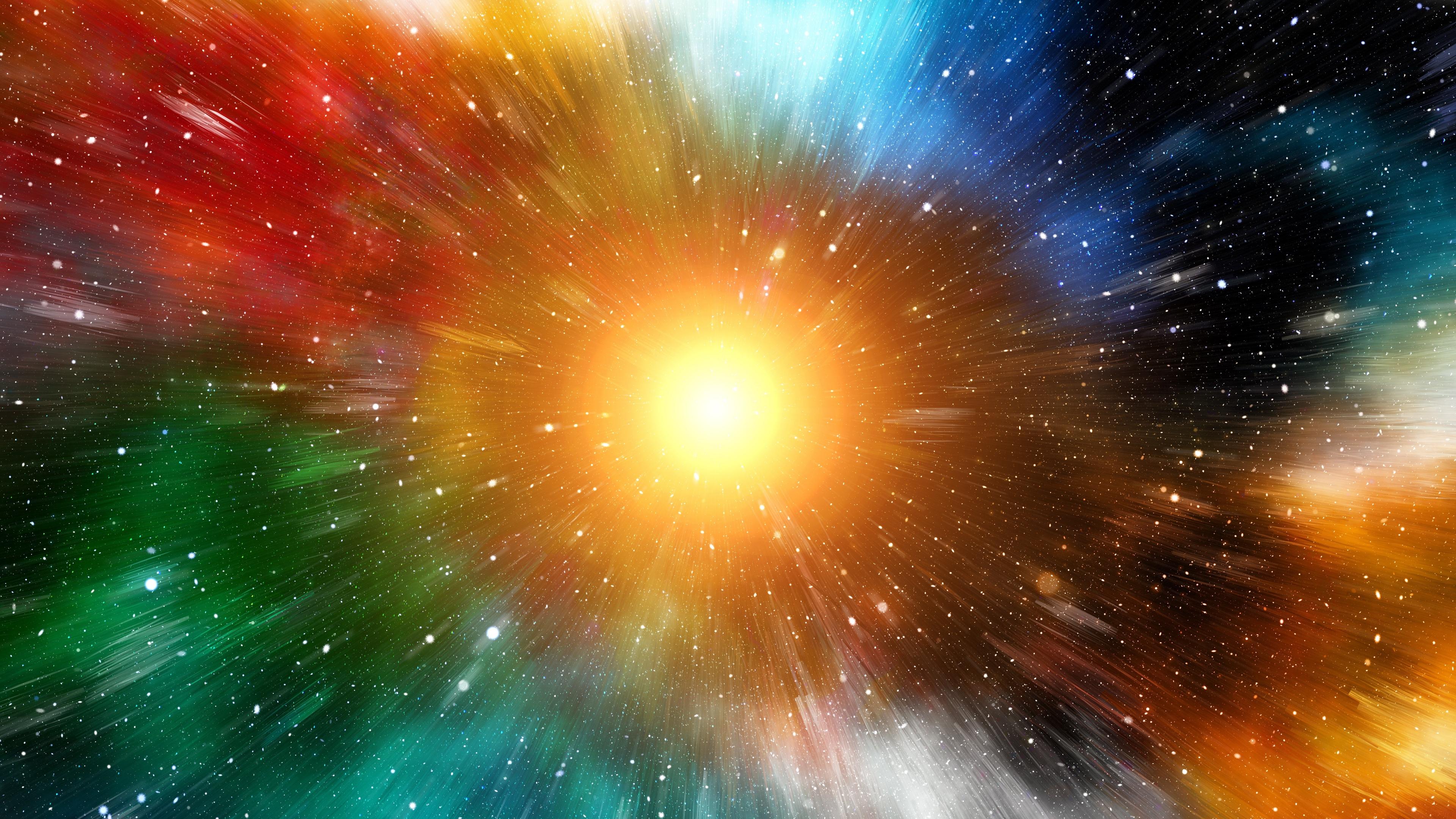3840x2160 Wallpaper 4k rays, colorful, sun, bright, shine 4k Wallpaper
