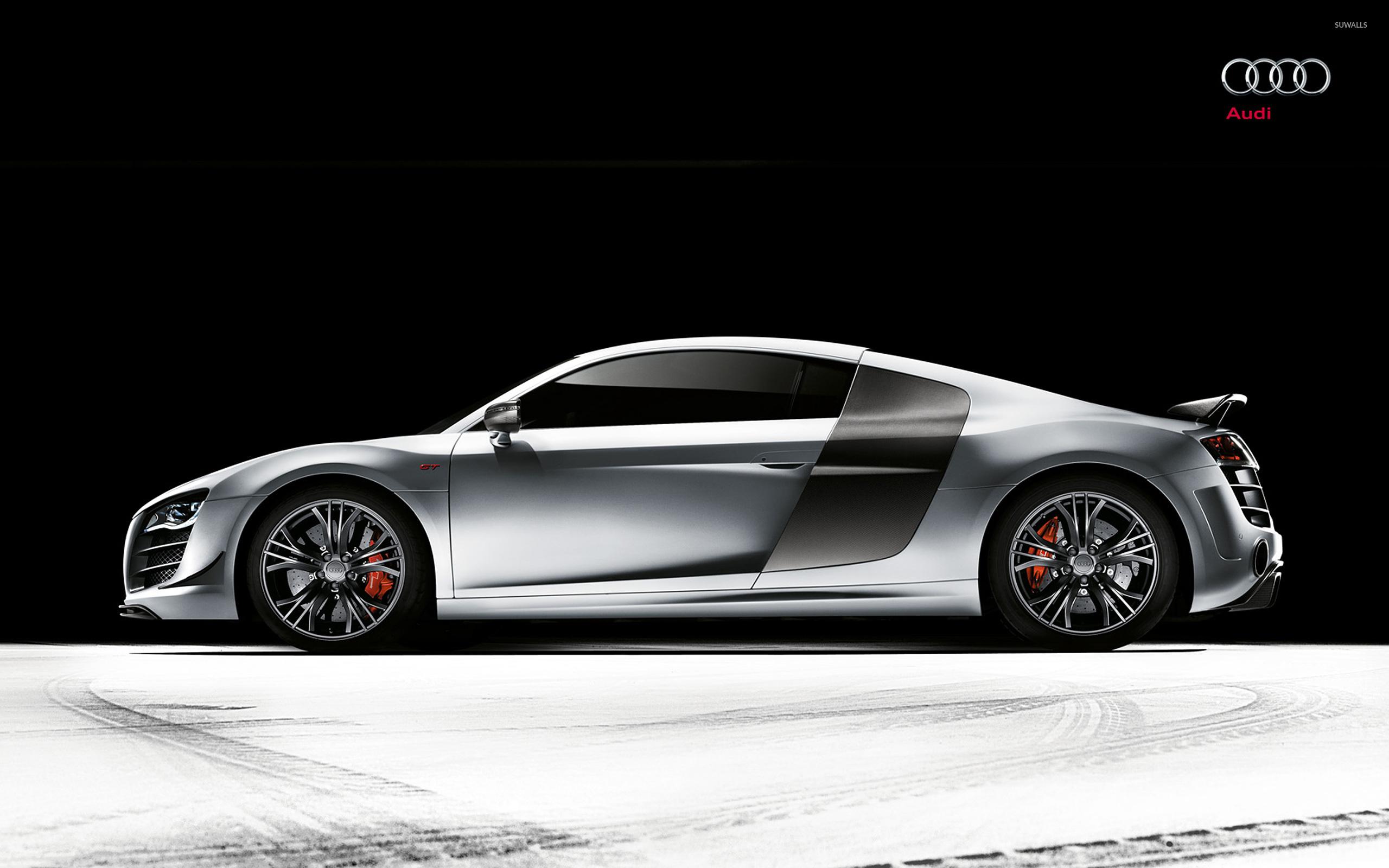 2560x1600 Silver Audi R8 side view wallpaper wallpaper
