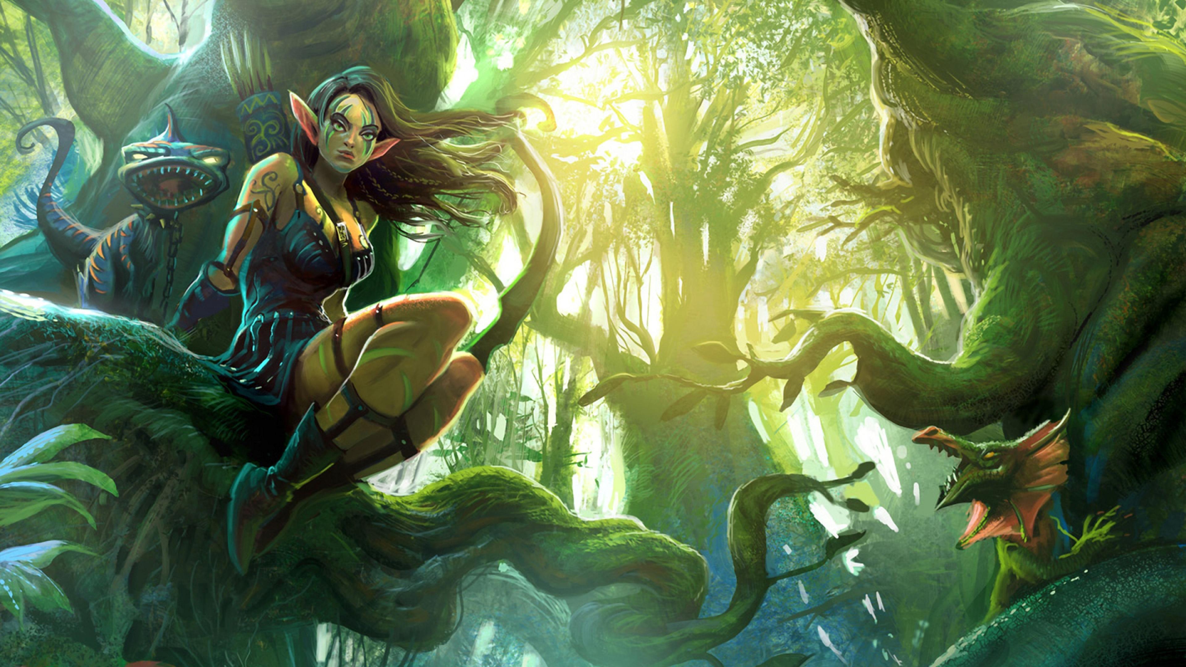 3840x2160 Elven Forest Wallpaper WAR WALLPAPERS